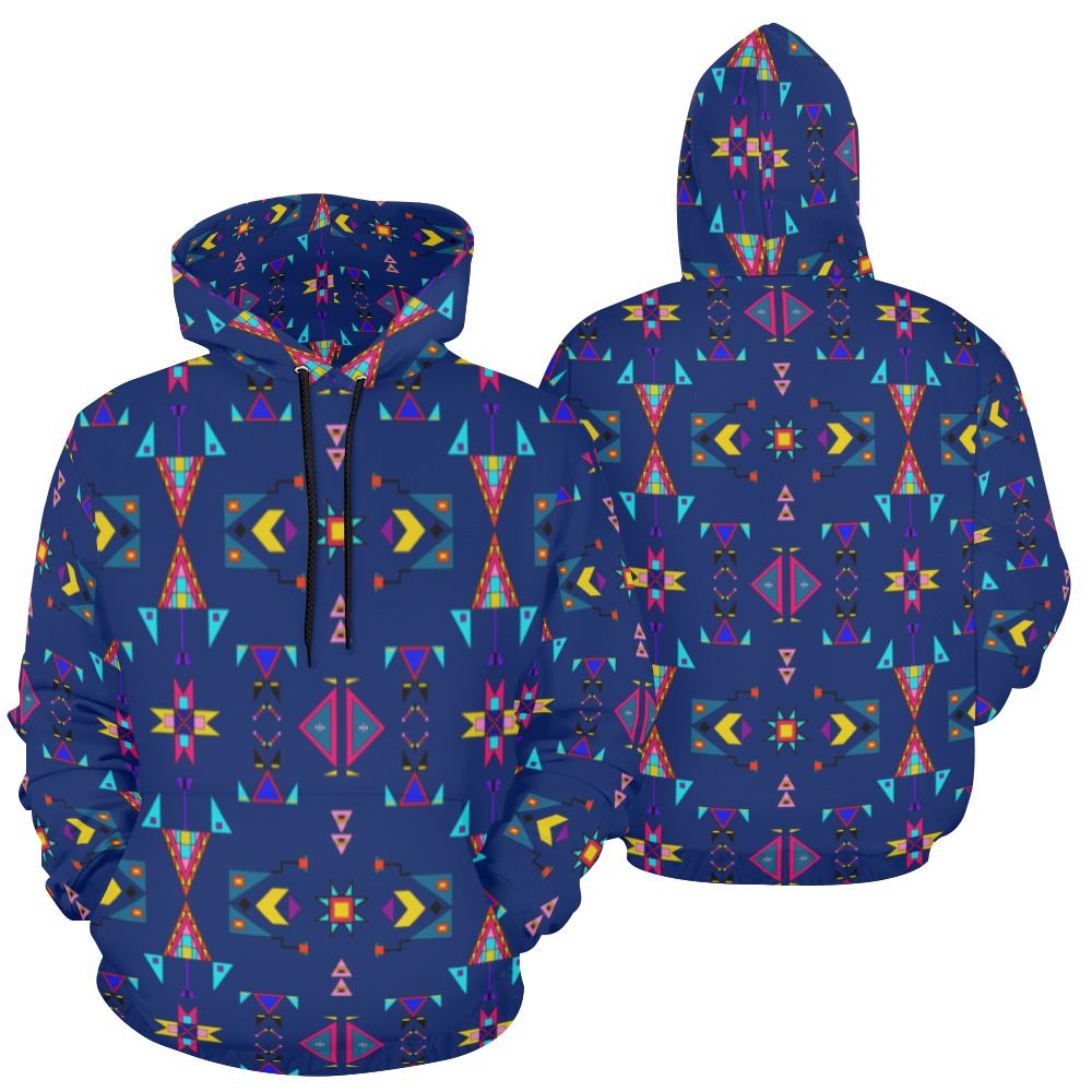 Enemy Territory Dark Navy Hoodie for Men (USA Size)