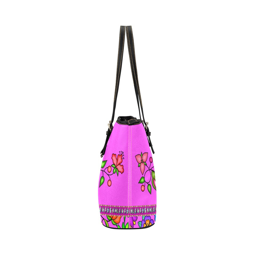 Grandmother Legacy Magenta Leather Tote Bag/Large