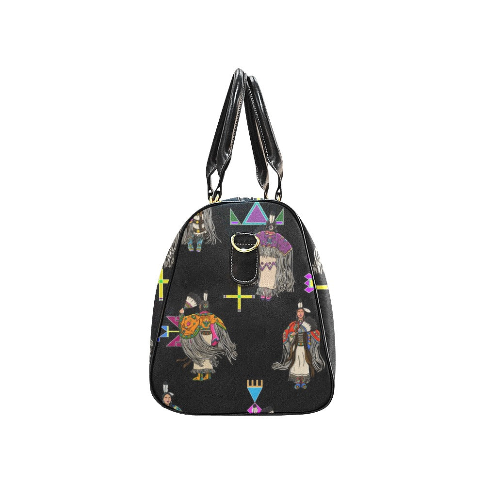 Women's Tradish Dancers Black Waterproof Travel Bag/Small
