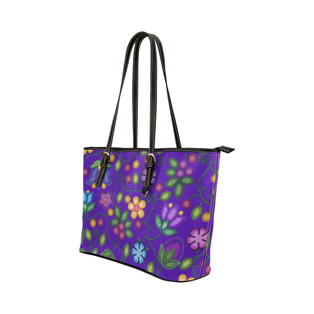 Bloom Uplift Indigo Leather Tote Bag/Large