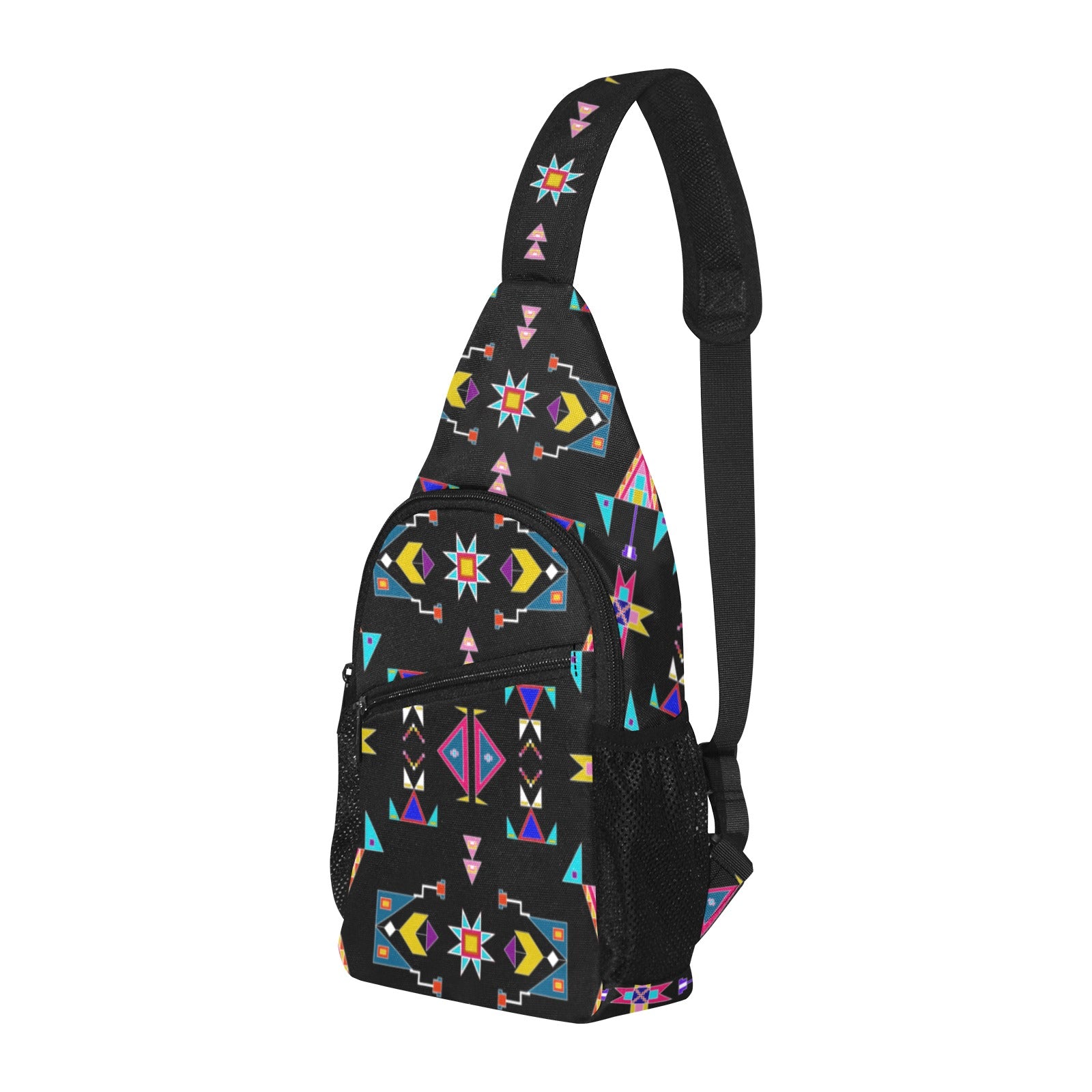 Enemy Territory Black Chest Bag