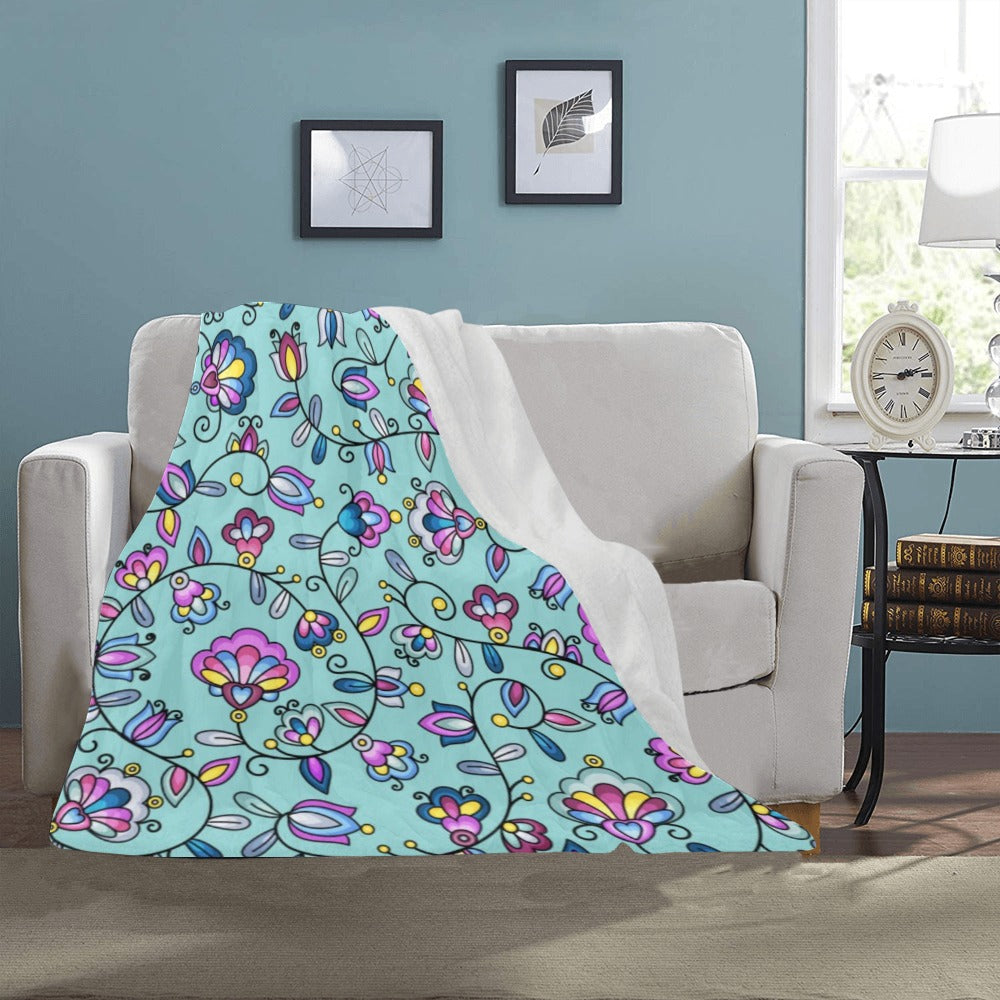 Autumn Bundle Blessing Turquoise Ultra-Soft Micro Fleece Blanket 40"x50"