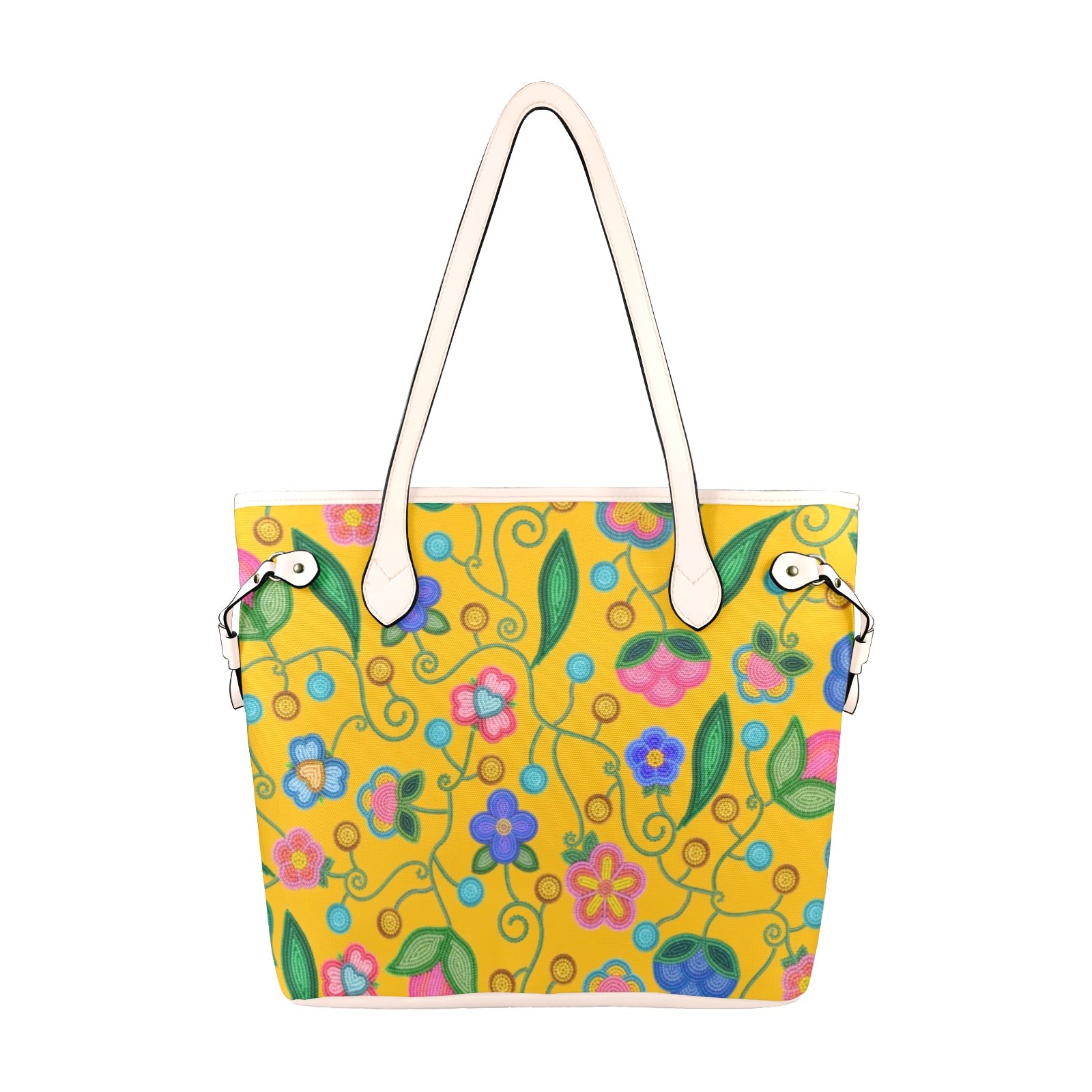 Skyberry Serenade Yellow Clover Canvas Tote Bag