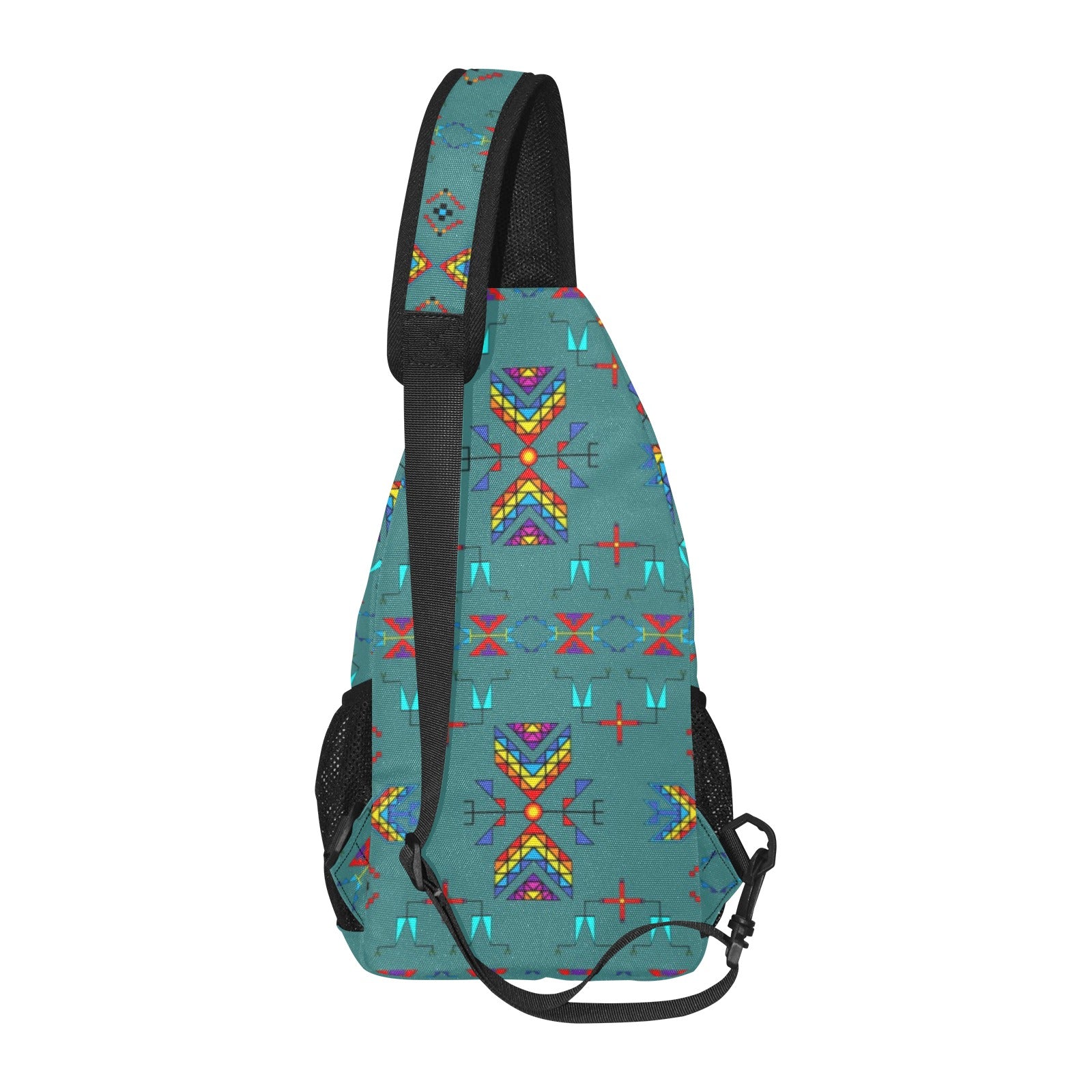 Rainy Chief Rainbow Teal Sky Chest Bag