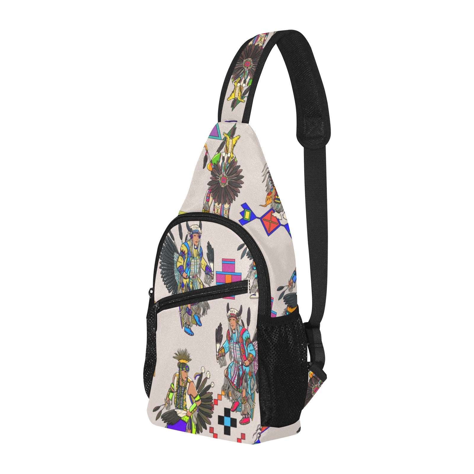 Men's Tradish Dancers Muslin White Chest Bag