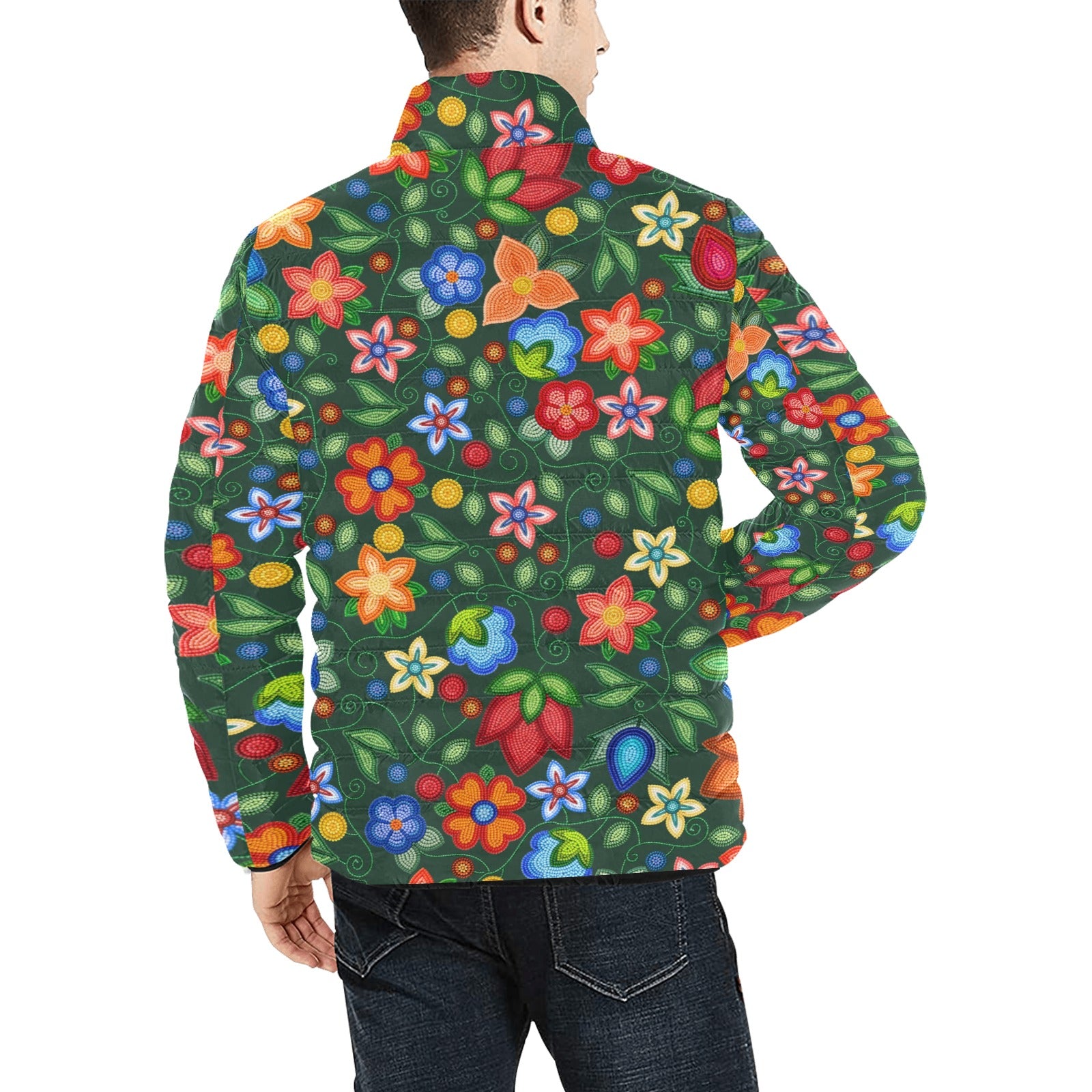 Morning Harmony Forest Men's Padded Jacket