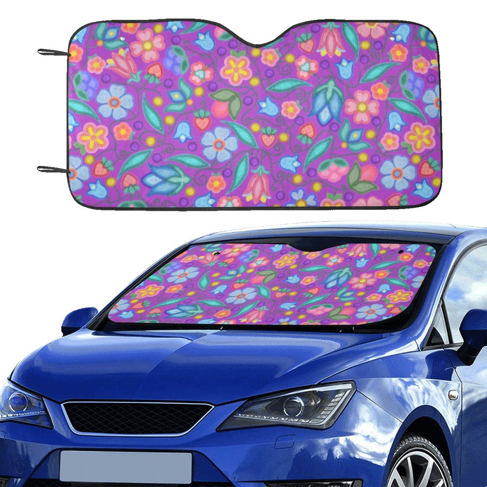Sweet Offering Purple Car Sun Shade 55"x30"