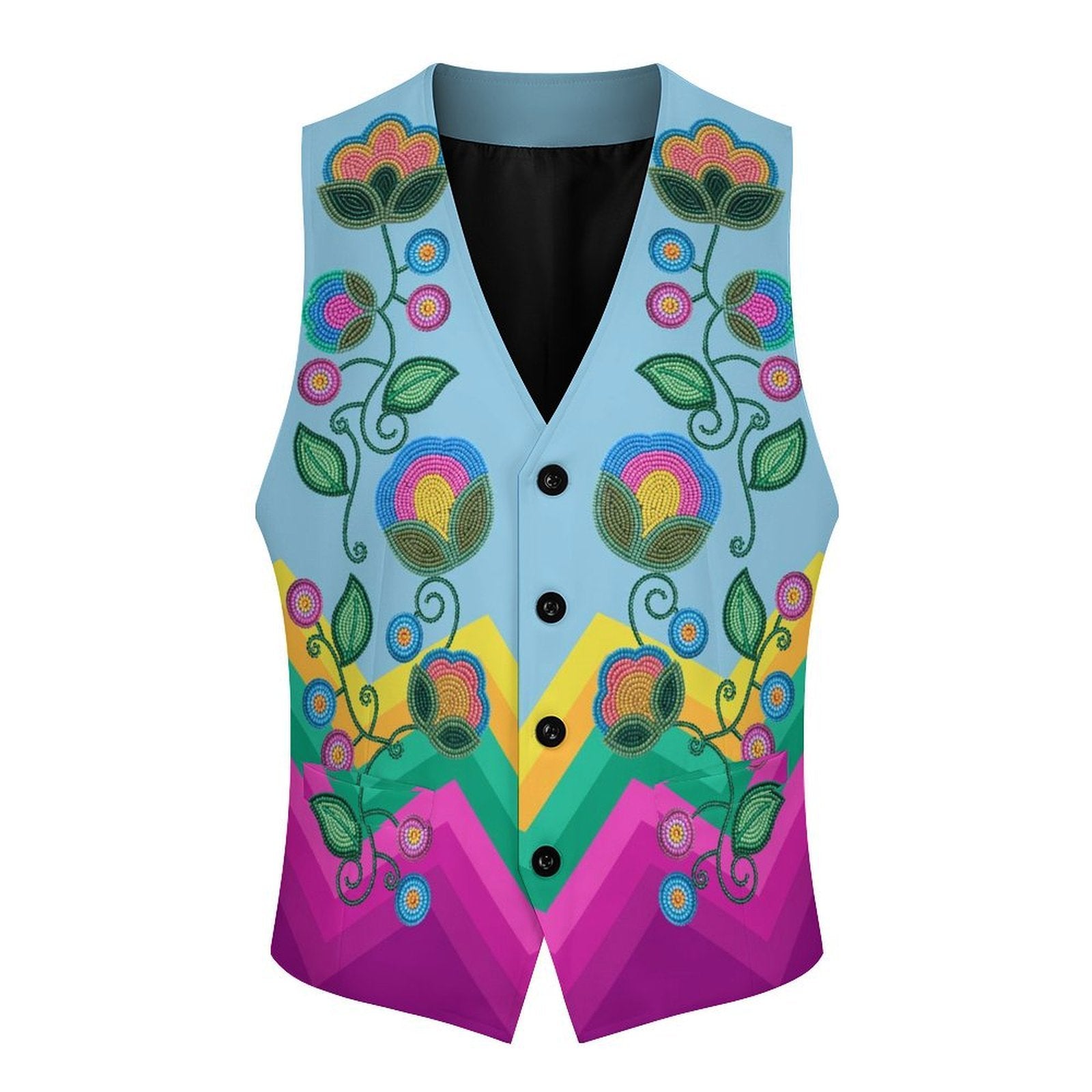Turquoise Sunbeam Women's Sleeveless Suit Vest