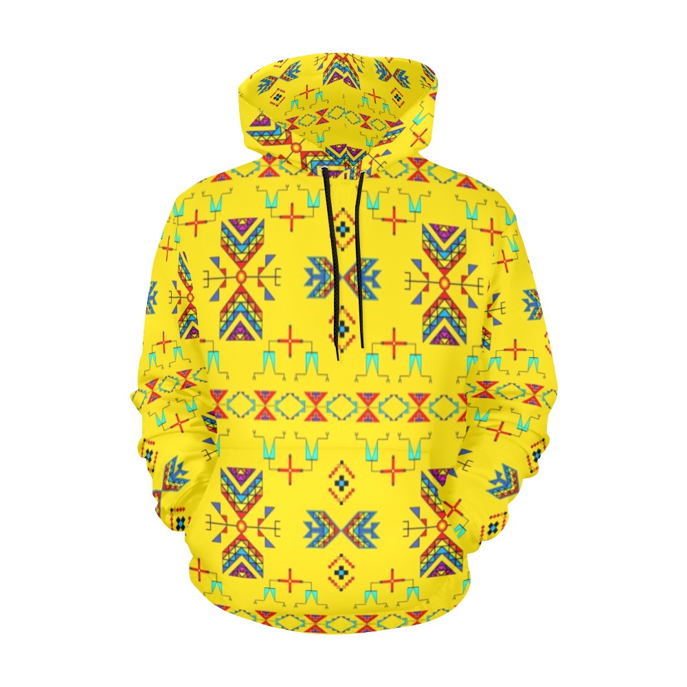 Rainy Chief Rainbow Yellow Hoodie for Men (USA Size)