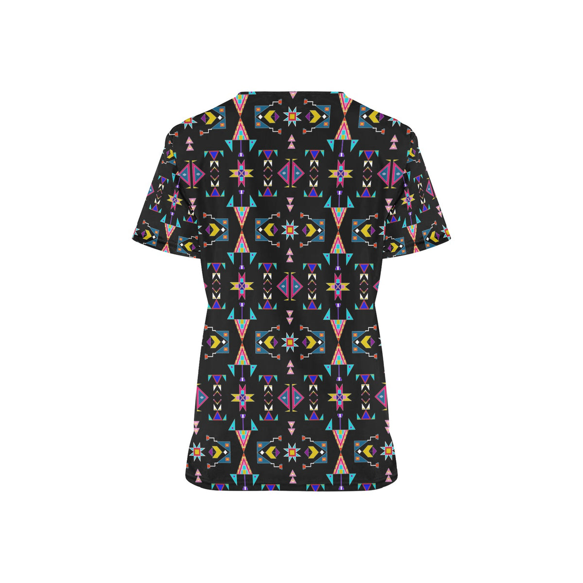 Enemy Territory Black Scrub Top