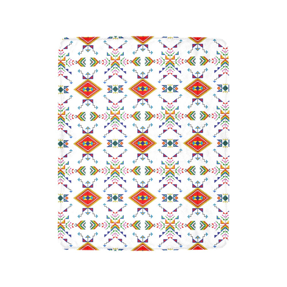 Buffalo Jump White Ultra-Soft Micro Fleece Blanket 40"x50"