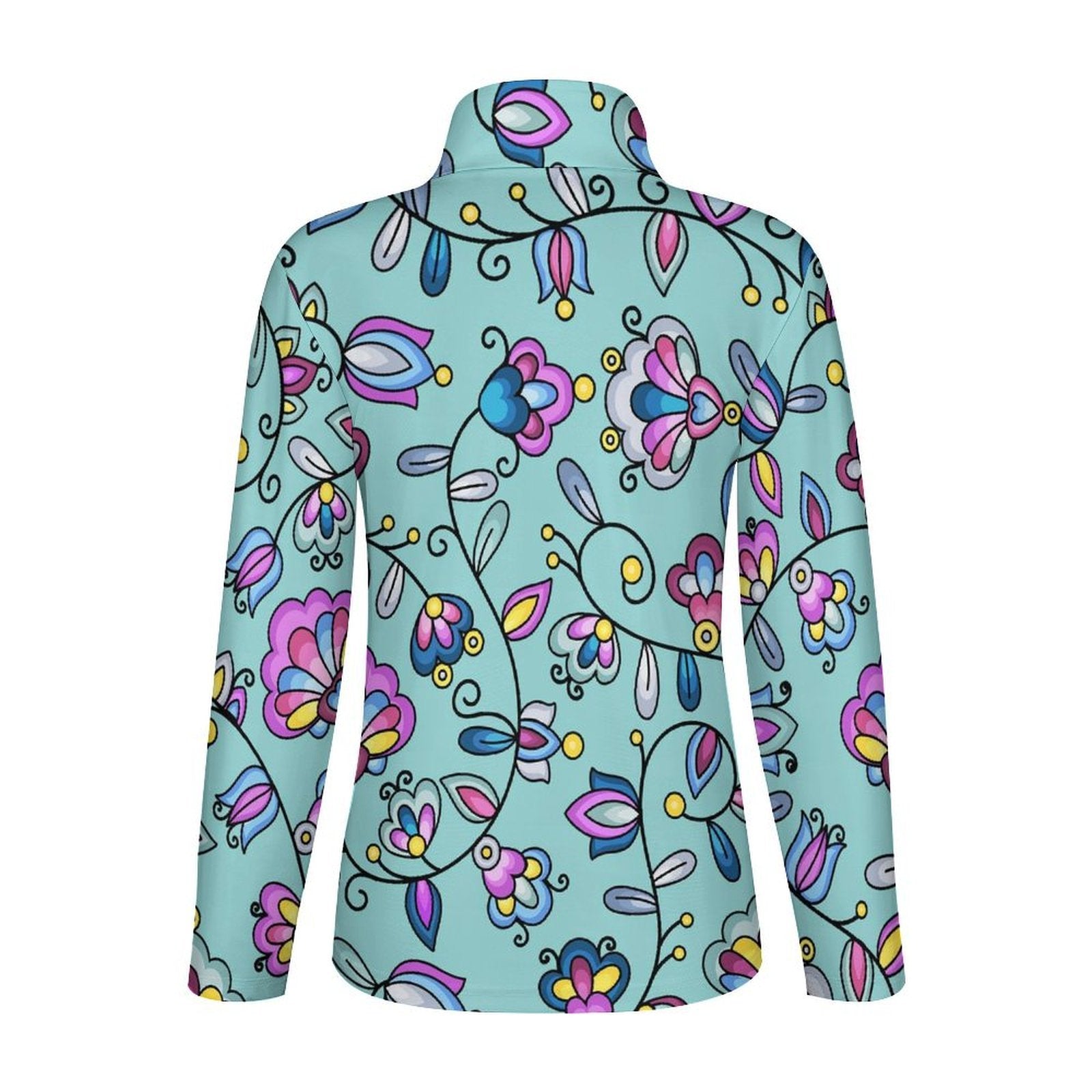 Autumn Bundle Blessing Turquoise Long Sleeve Yoga Shirt