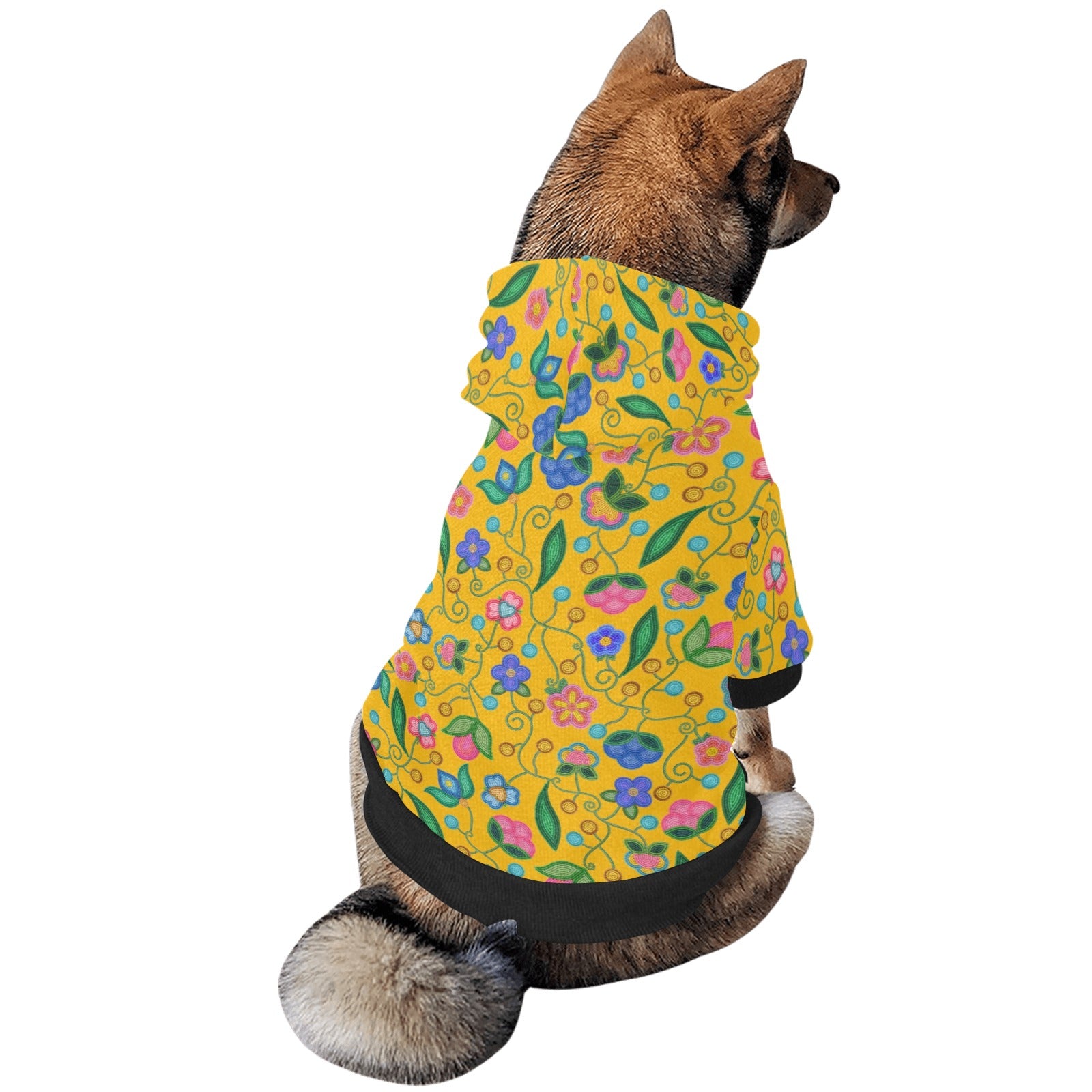 Skyberry Serenade Yellow Pet Dog Hoodie