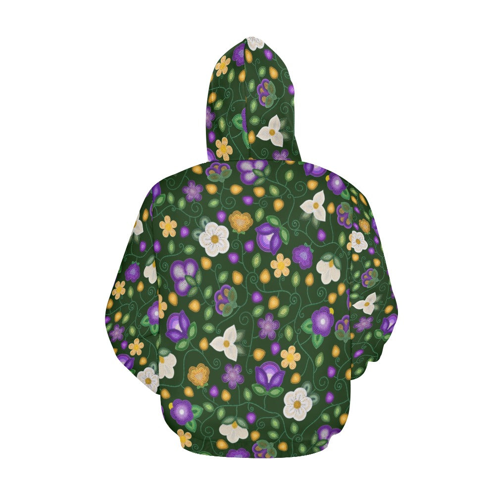 Midnight Moss Bloom Forest Hoodie for Men (USA Size)