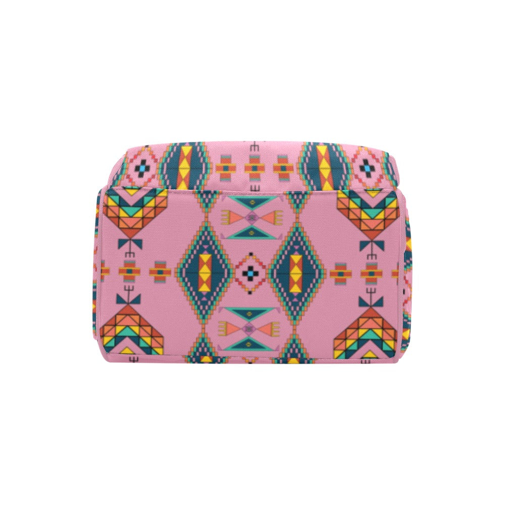 Travois Tipi Dusky Sunset Multi-Function Diaper Backpack/Diaper Bag