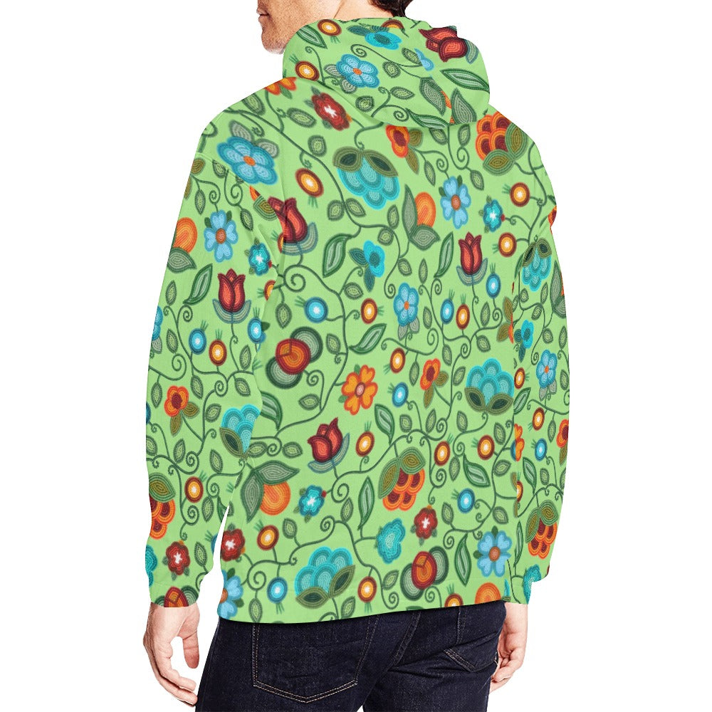 Prairie Fire Petals Sage Hoodie for Men (USA Size)