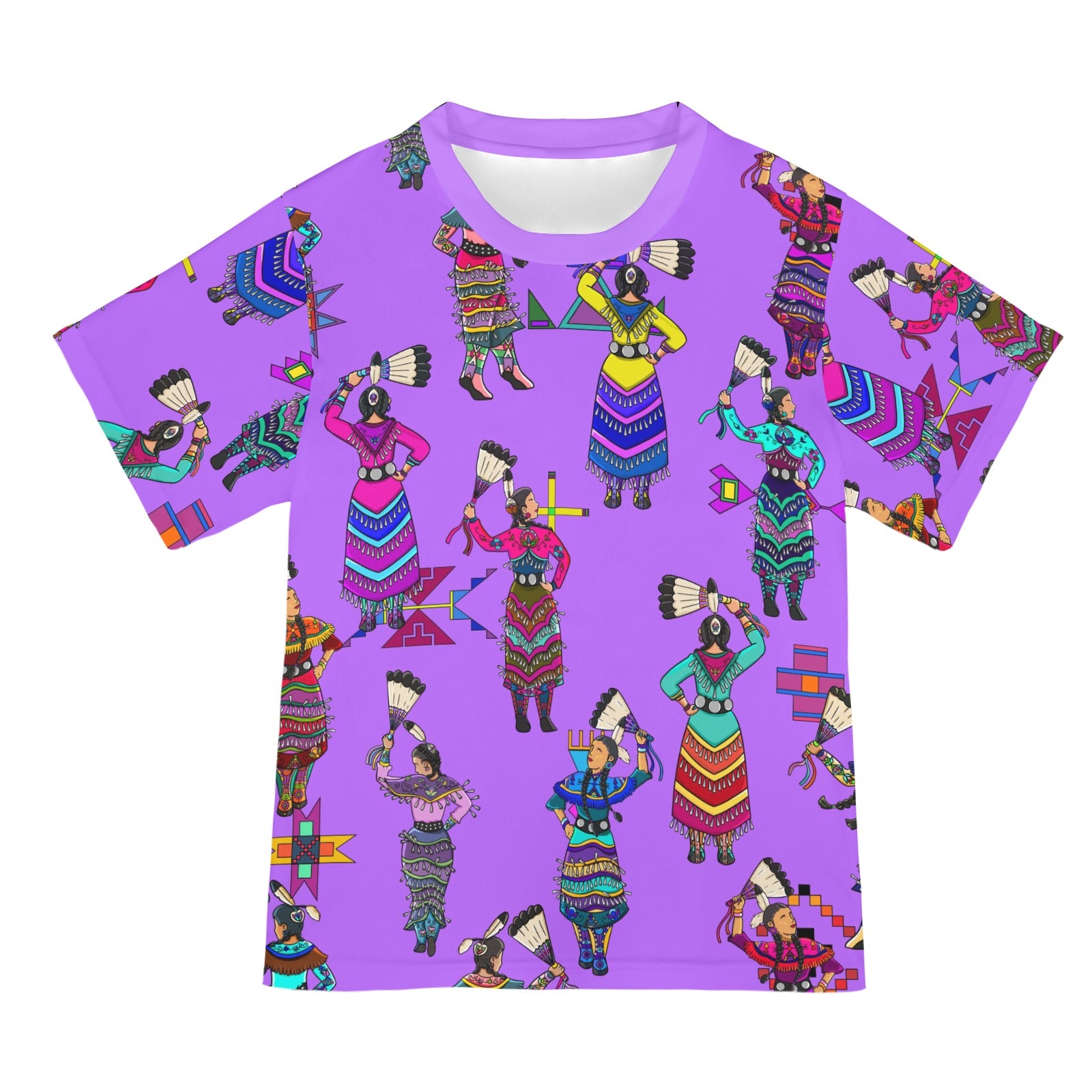 Women's Jingle Dancers Purple T-shirt for Women
