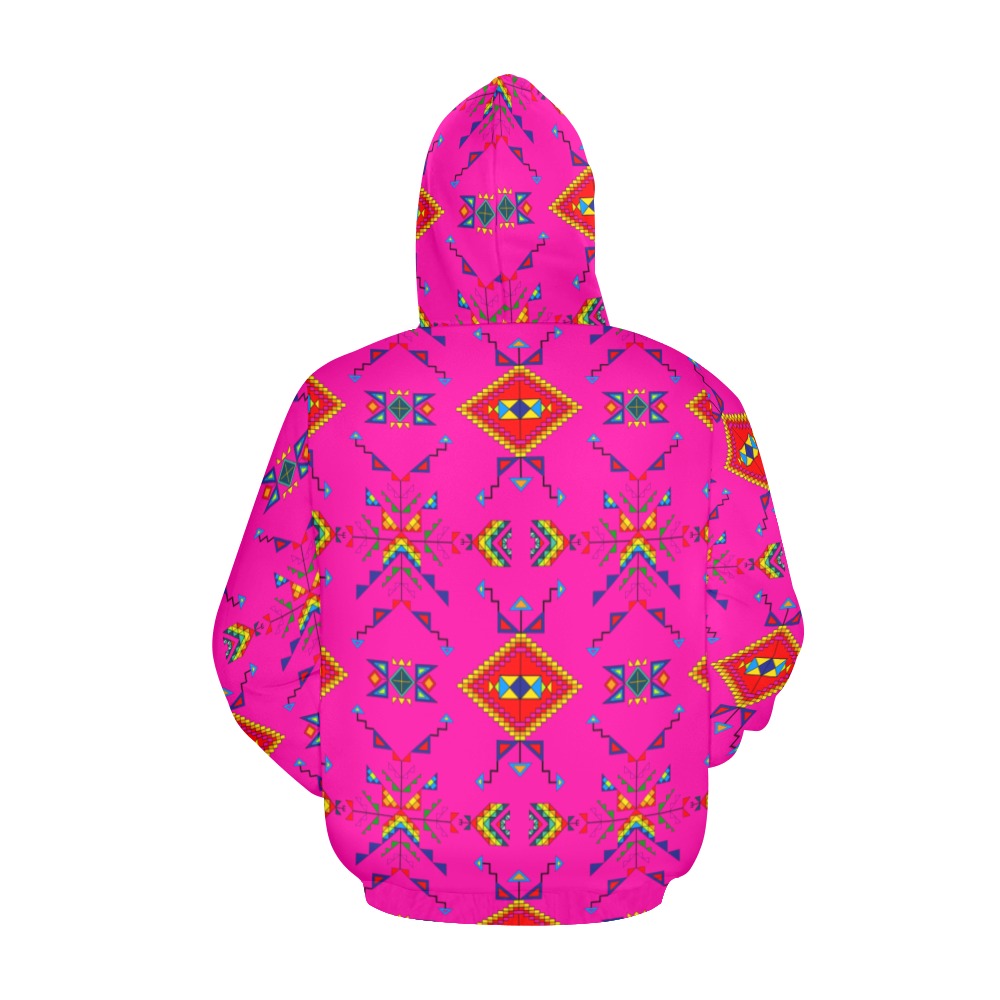 Buffalo Jump Pink Hoodie for Men (USA Size)