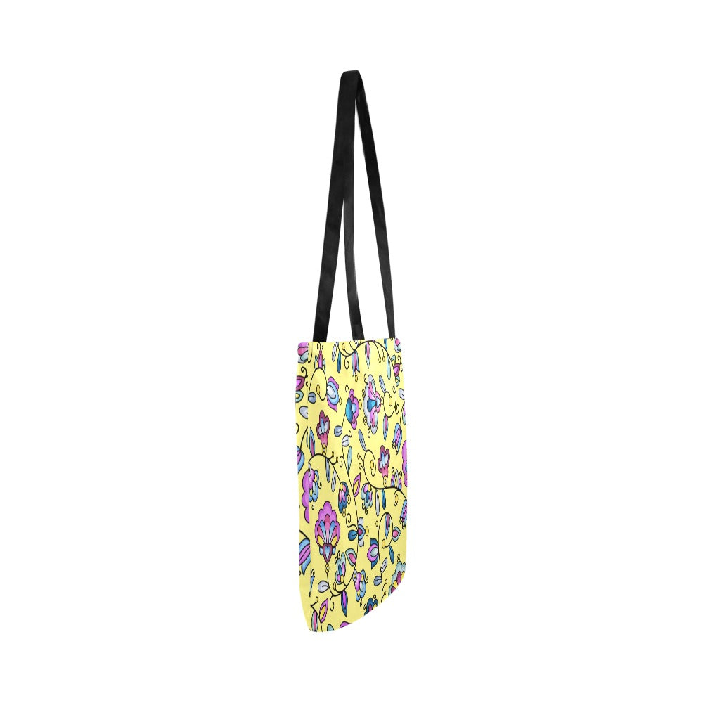 Autumn Bundle Blessing Yellow Reusable Shopping Bag (Two sides)