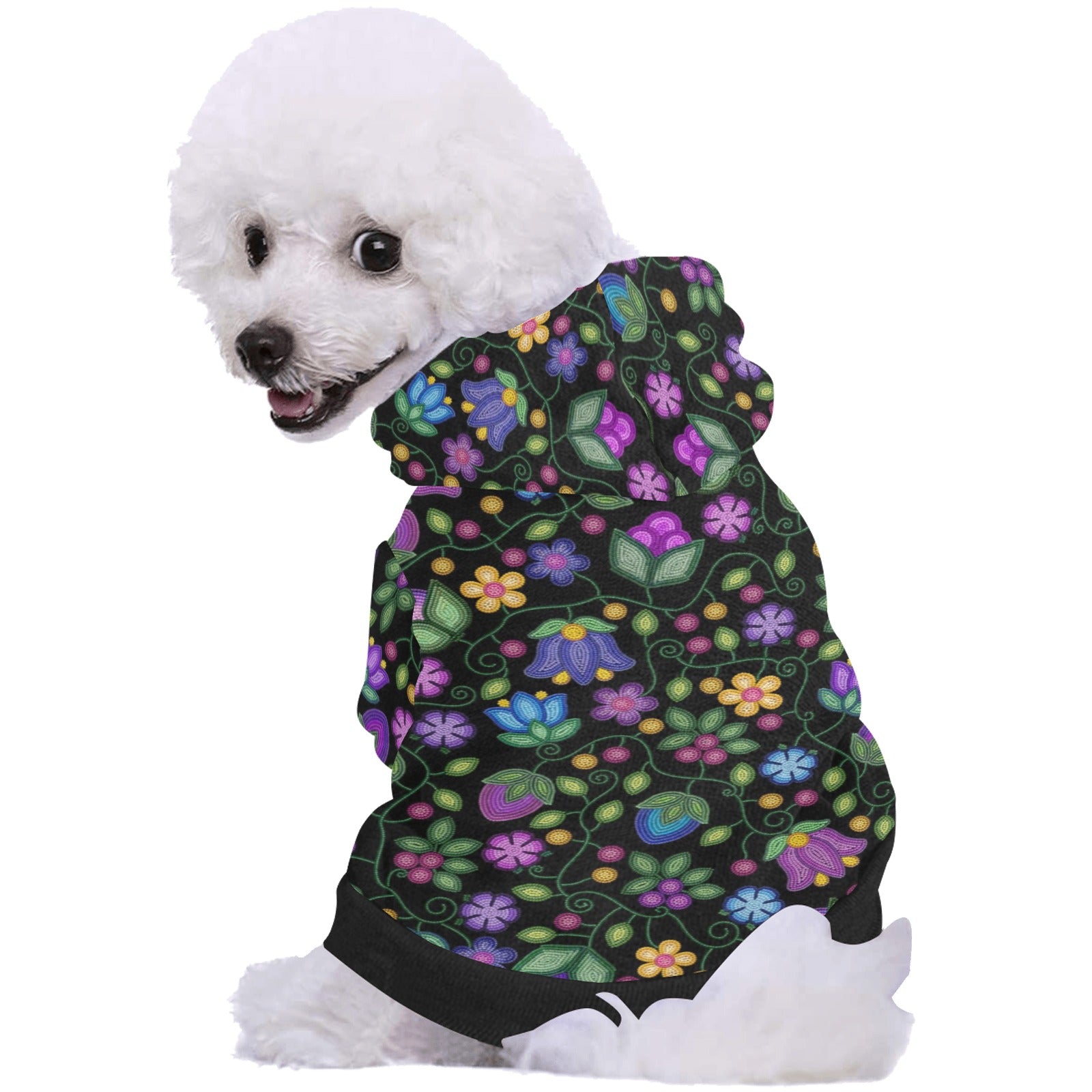 Bloom Uplift Black Pet Dog Hoodie
