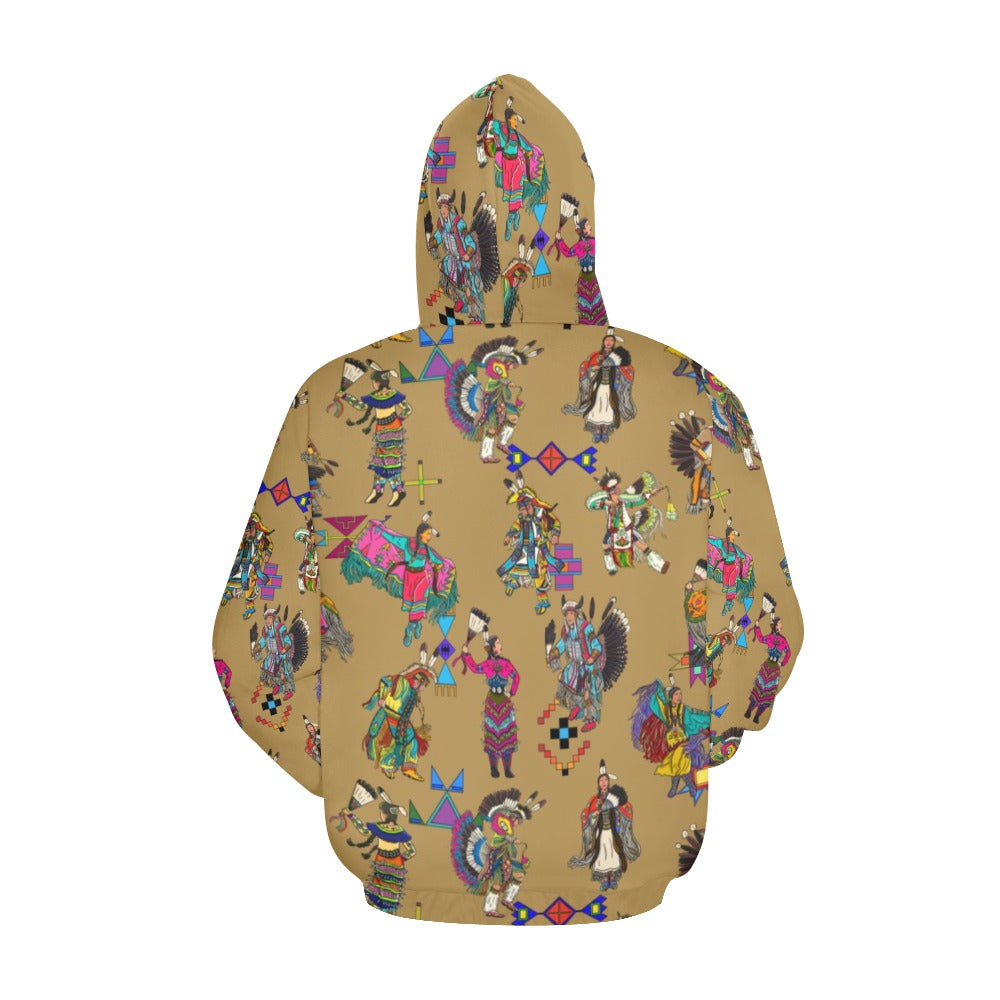 Grand Entry Dancers Earth Hoodie for Women (USA Size)