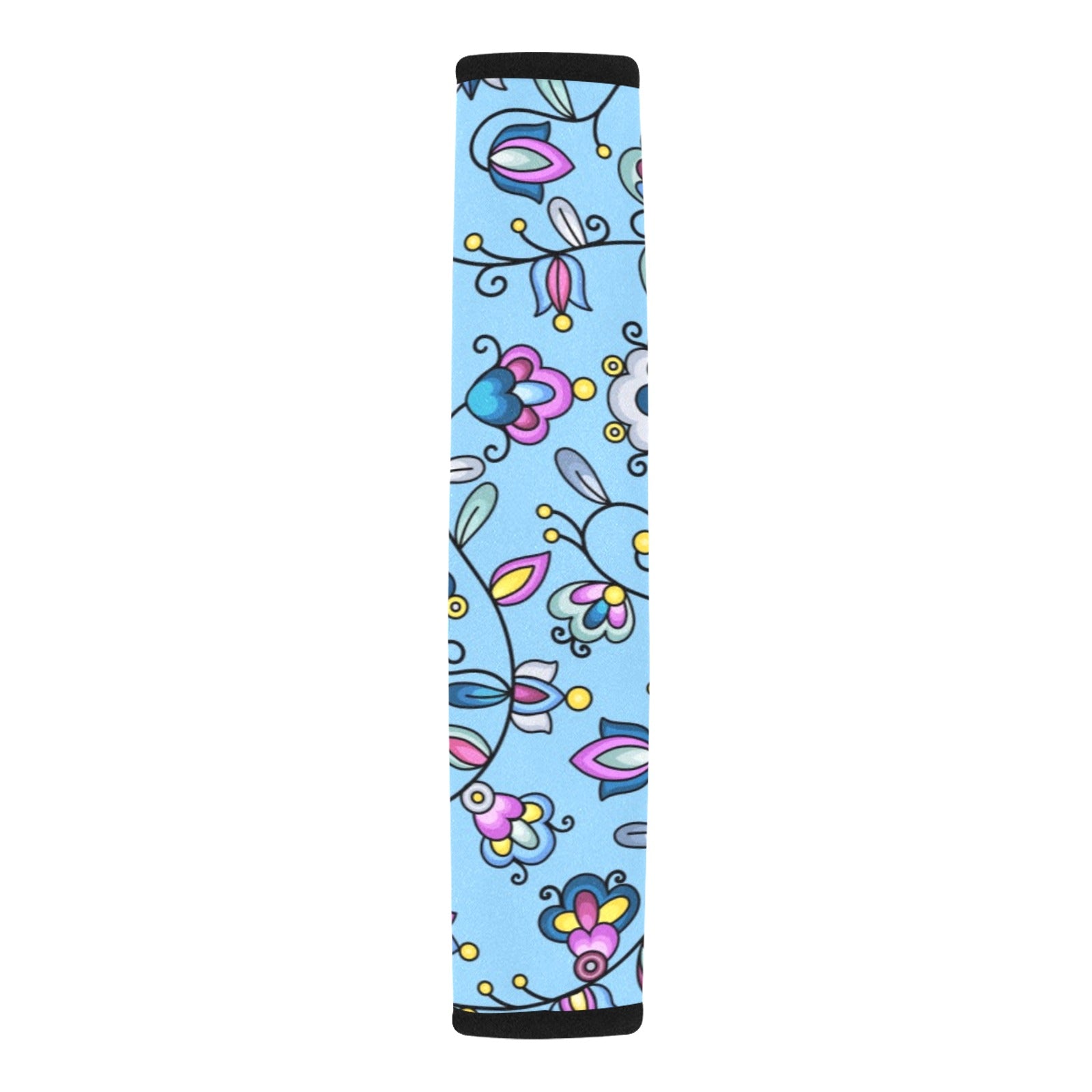 Autumn Bundle Blessing Blue Car Seat Belt Cover 7''x12.6'' (Pack of 2)
