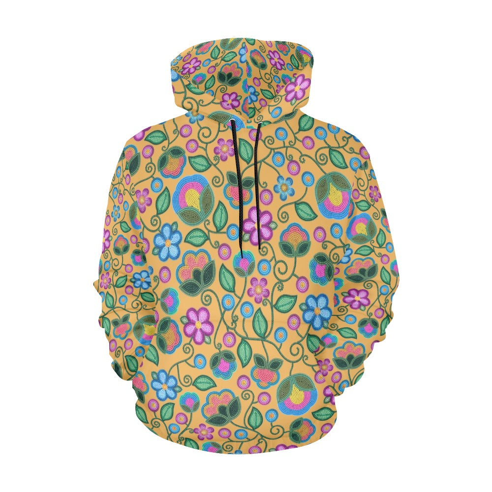 Turquoise Sunbeam Yellow Hoodie for Men (USA Size)