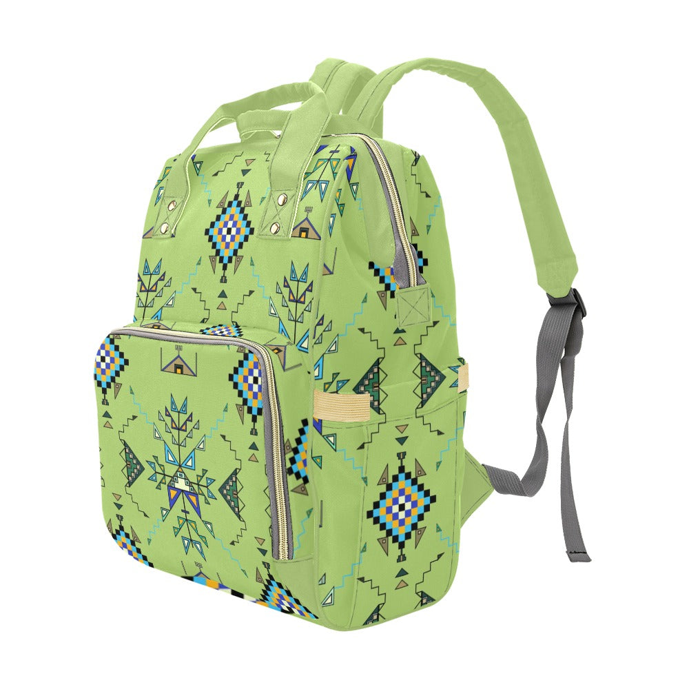 Bear Shield Green Multi-Function Diaper Backpack/Diaper Bag