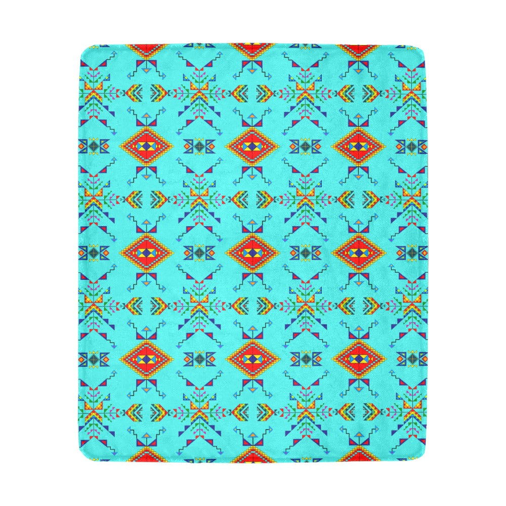 Buffalo Jump Turquoise Ultra-Soft Micro Fleece Blanket 50"x60"
