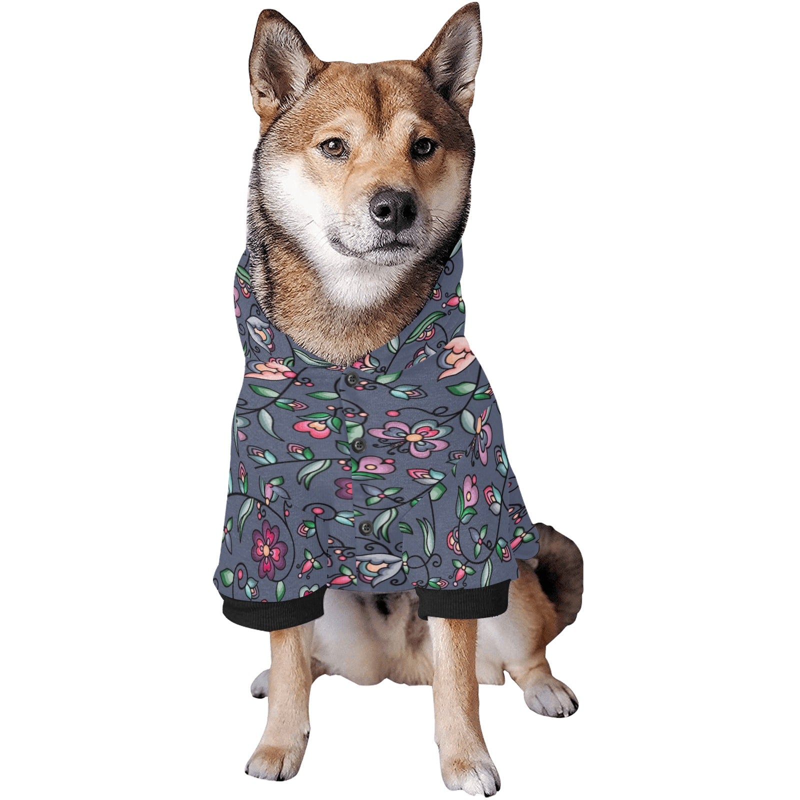Amber Evening Garland Blue Pet Dog Hoodie