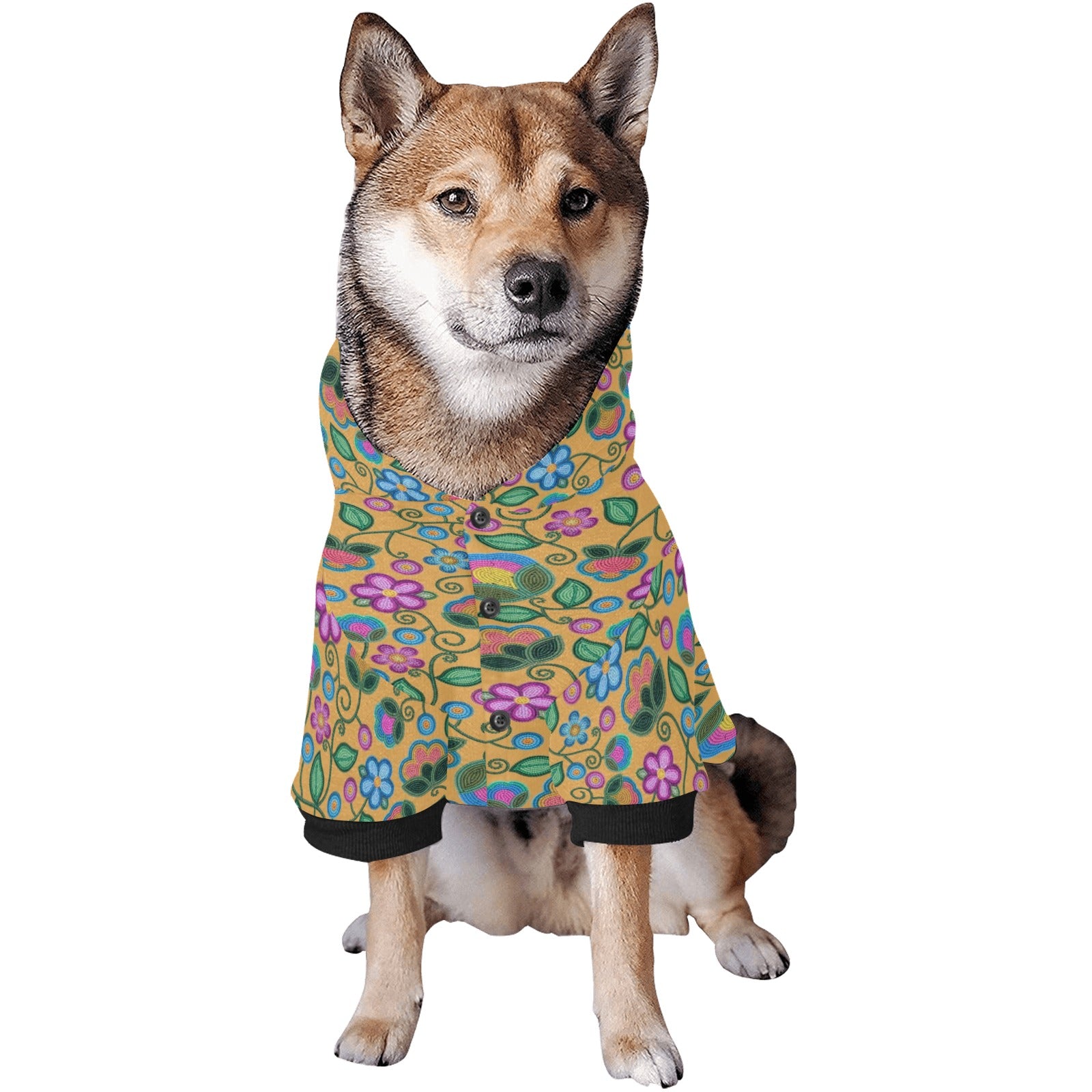 Turquoise Sunbeam Yellow Pet Dog Hoodie