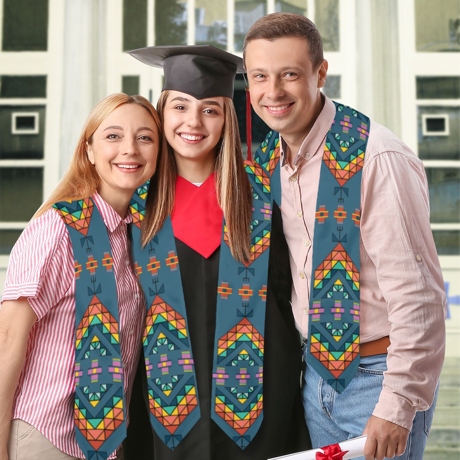 Travois Tipi Deep Lake Graduation Stole