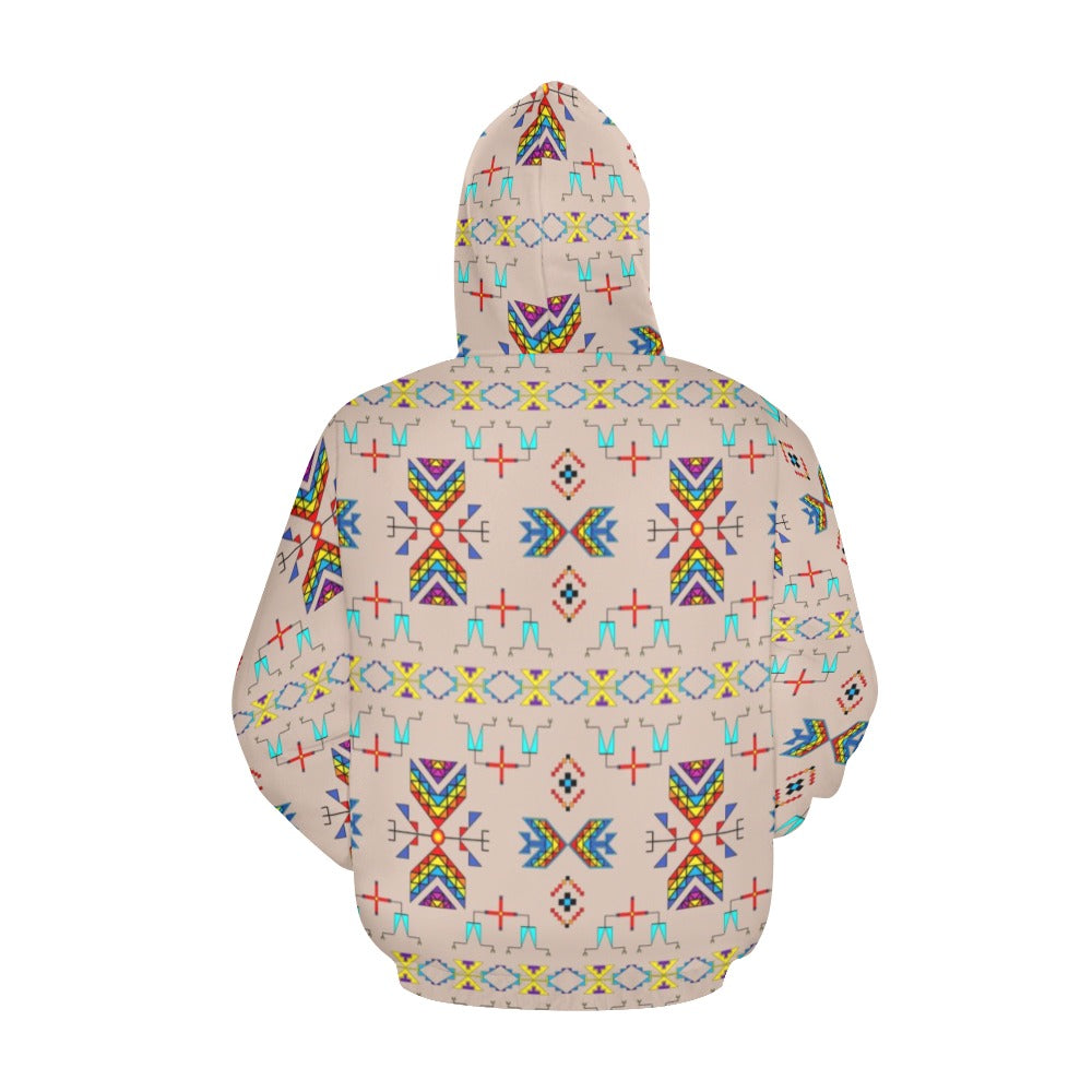 Rainy Chief Rainbow Taupe Hoodie for Men (USA Size)