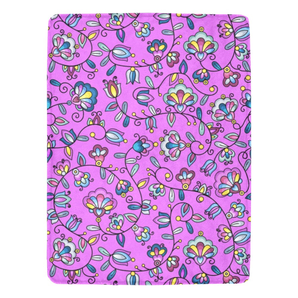 Autumn Bundle Blessing Purple Ultra-Soft Micro Fleece Blanket 60"x80"