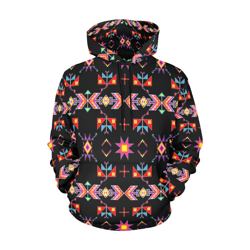Scattered Generations Black Hoodie for Men (USA Size)