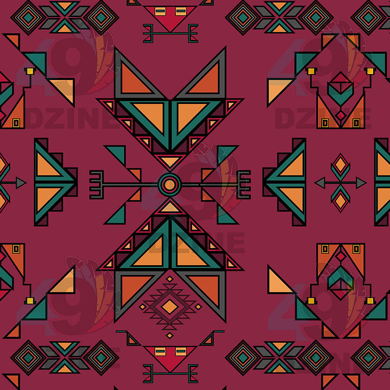 Arrow Dawn Maroon Satin Fabric By the Yard Pre Order