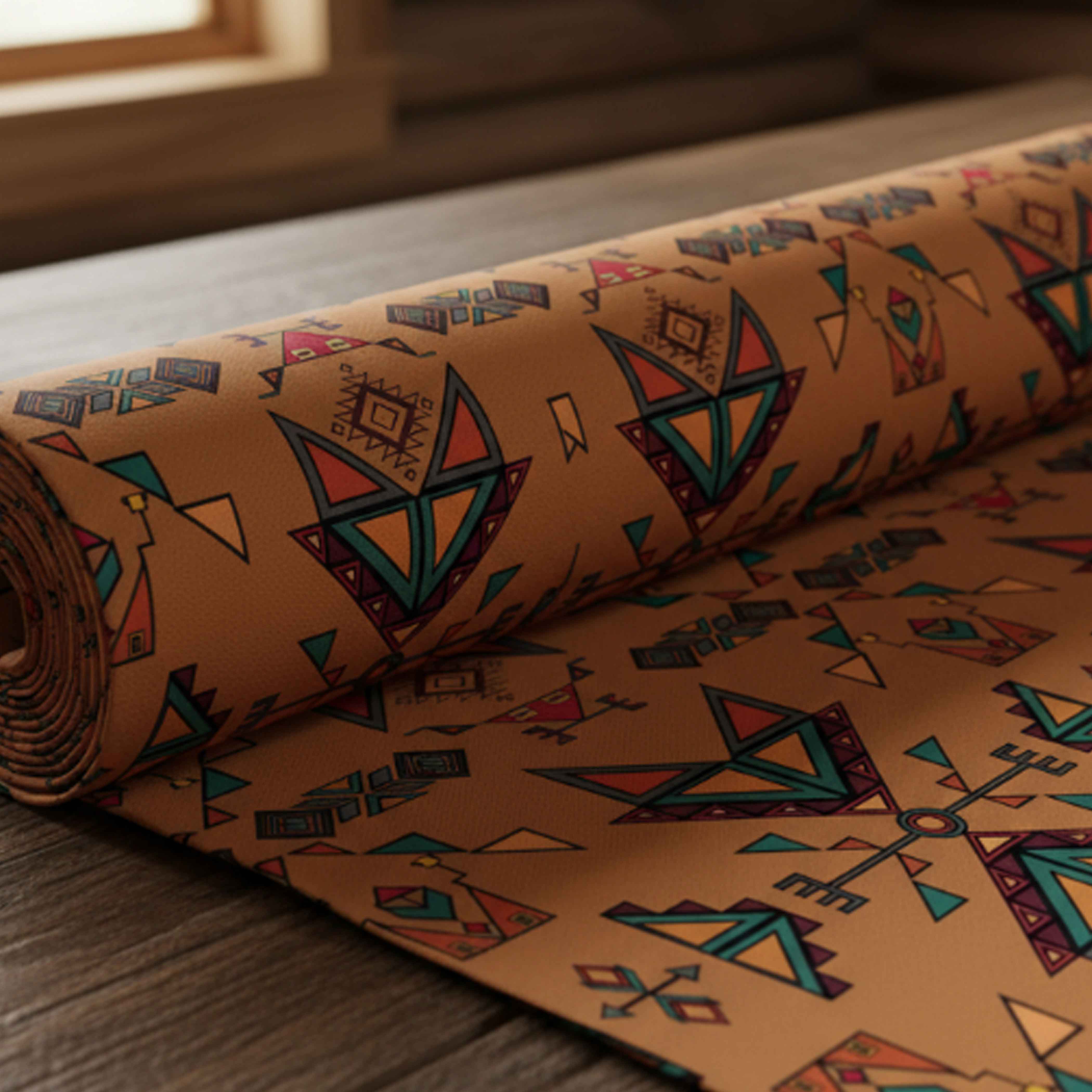 Arrow Dawn Brown Satin Fabric By the Yard Pre Order