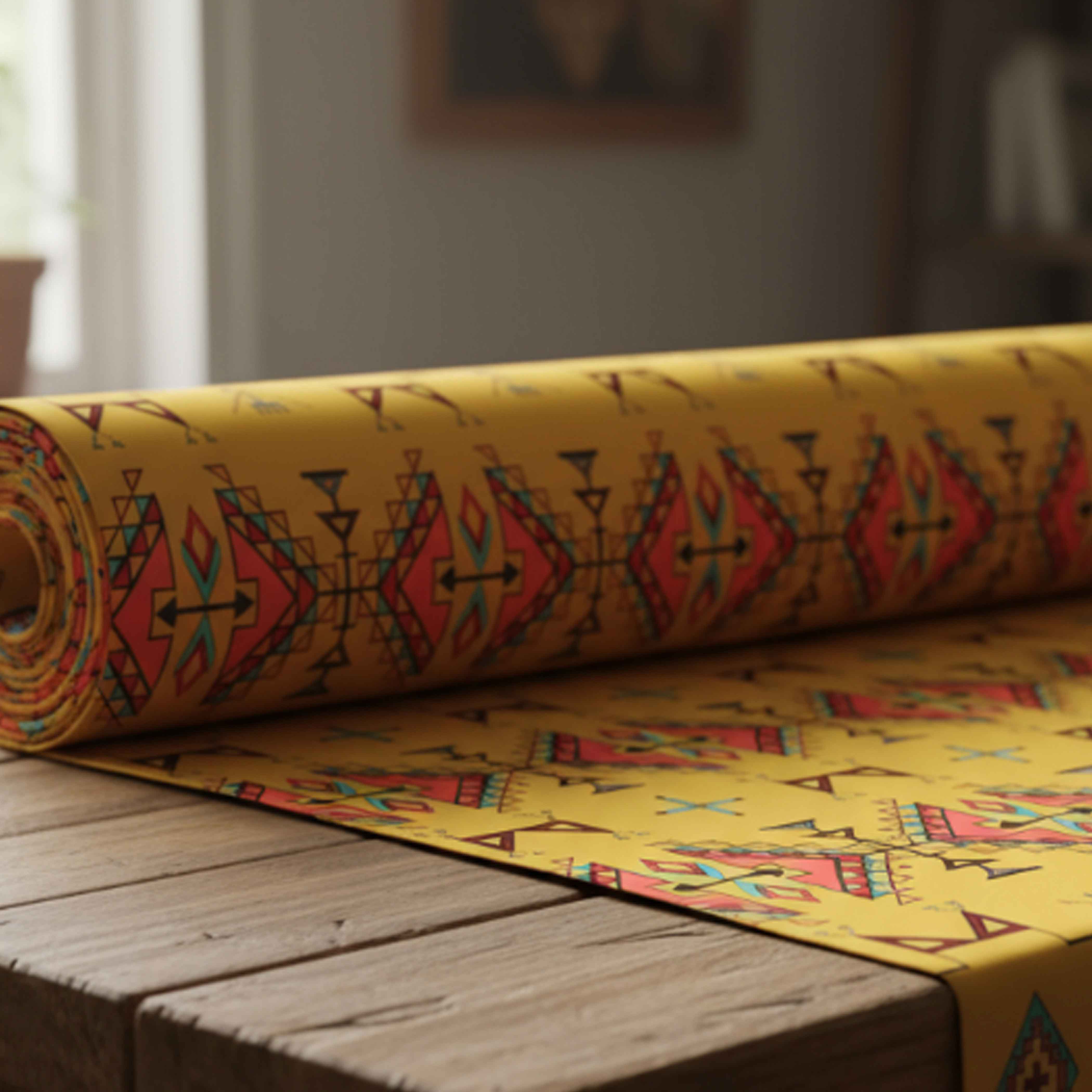 Thunder Flight Yellow 42 Inch Cotton Poplin Pre Order