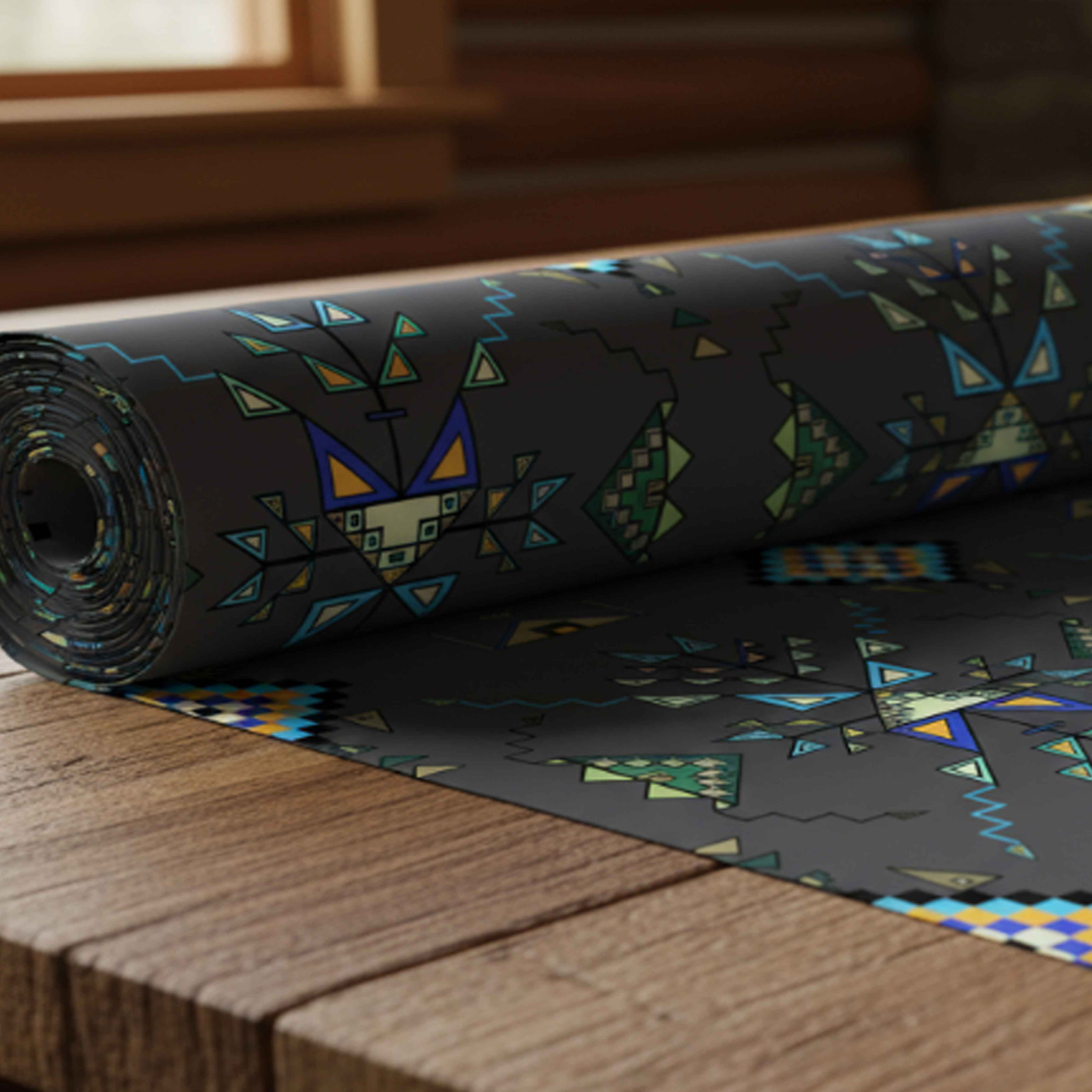 Bear Shield Gray Satin Fabric By the Yard Pre Order