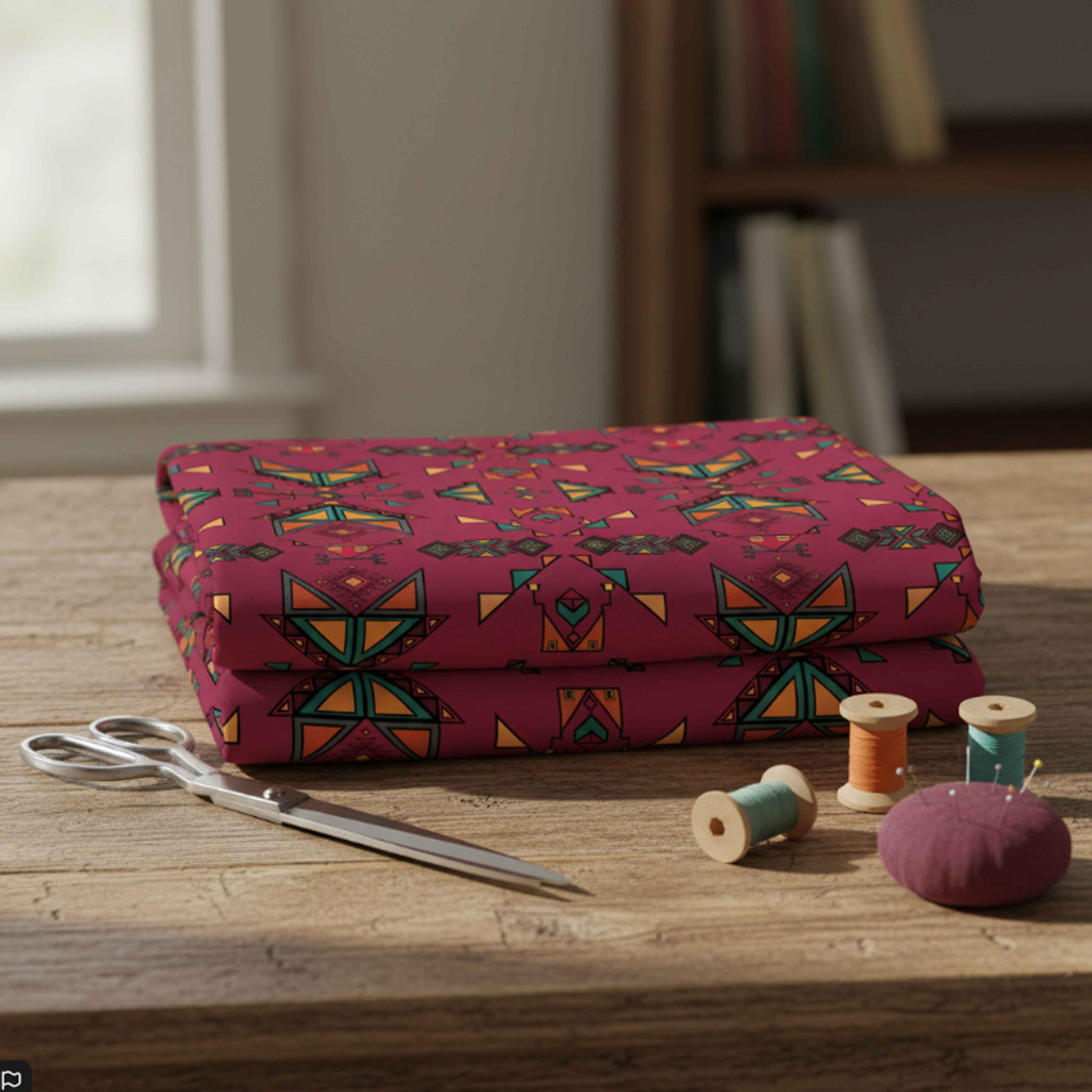 Arrow Dawn Maroon 42 Inch Cotton Poplin Pre Order