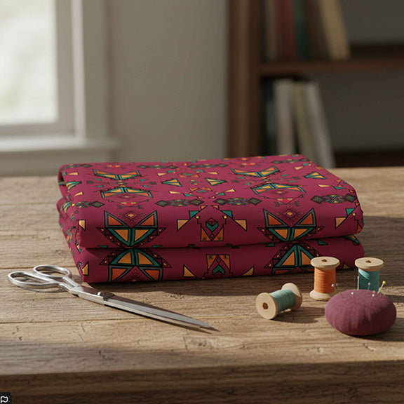 Arrow Dawn Maroon 42 Inch Cotton Poplin Pre Order