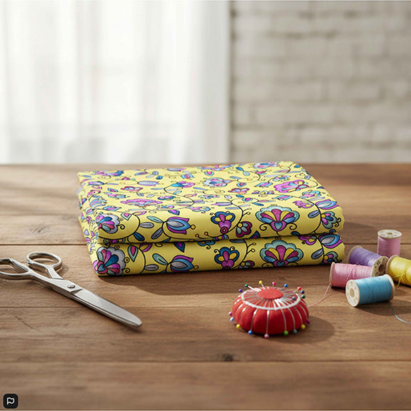 Autumn Bundle Blessing Yellow 42 Inch Cotton Poplin Pre Order