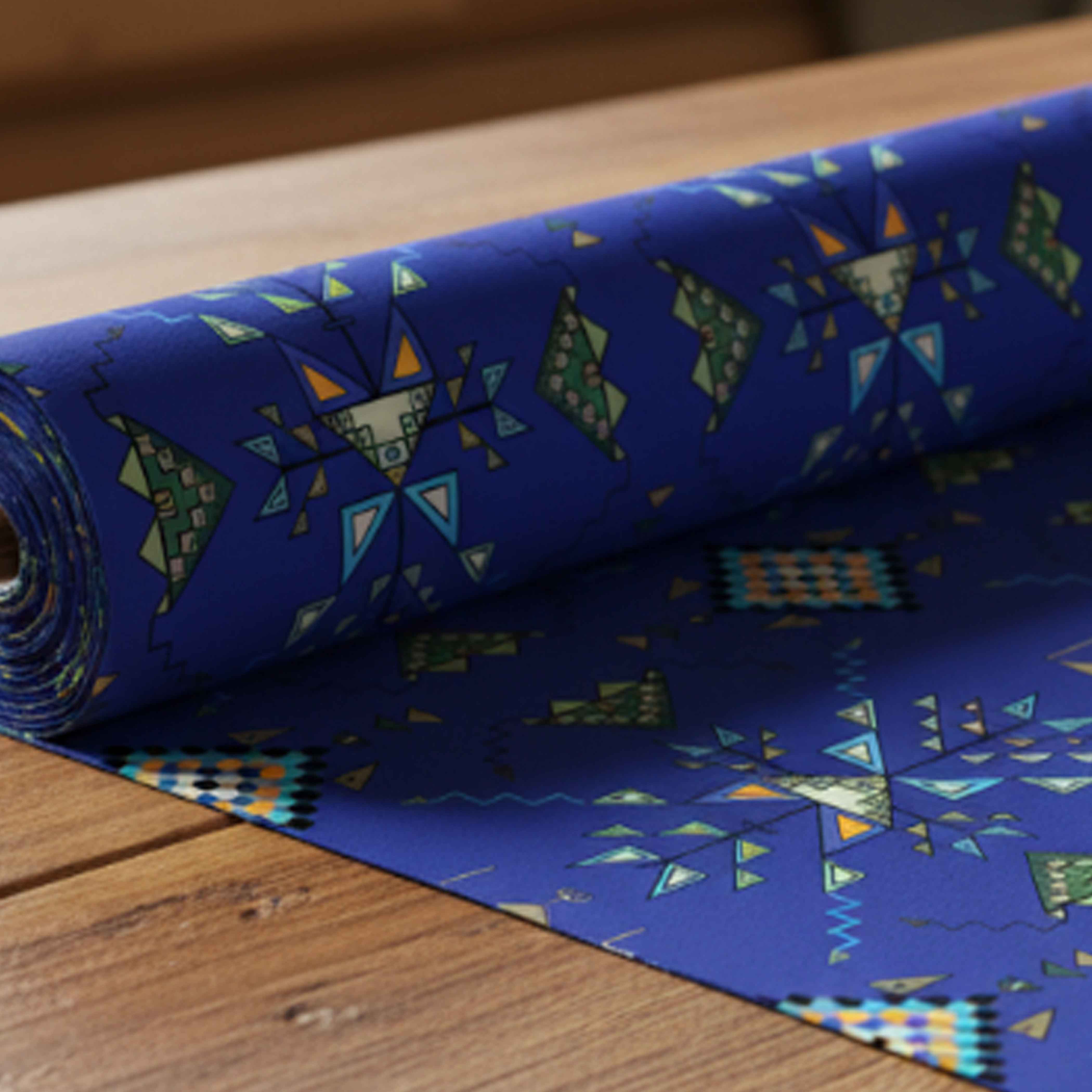 Bear Shield Dark Blue 42 Inch Cotton Poplin Pre Order