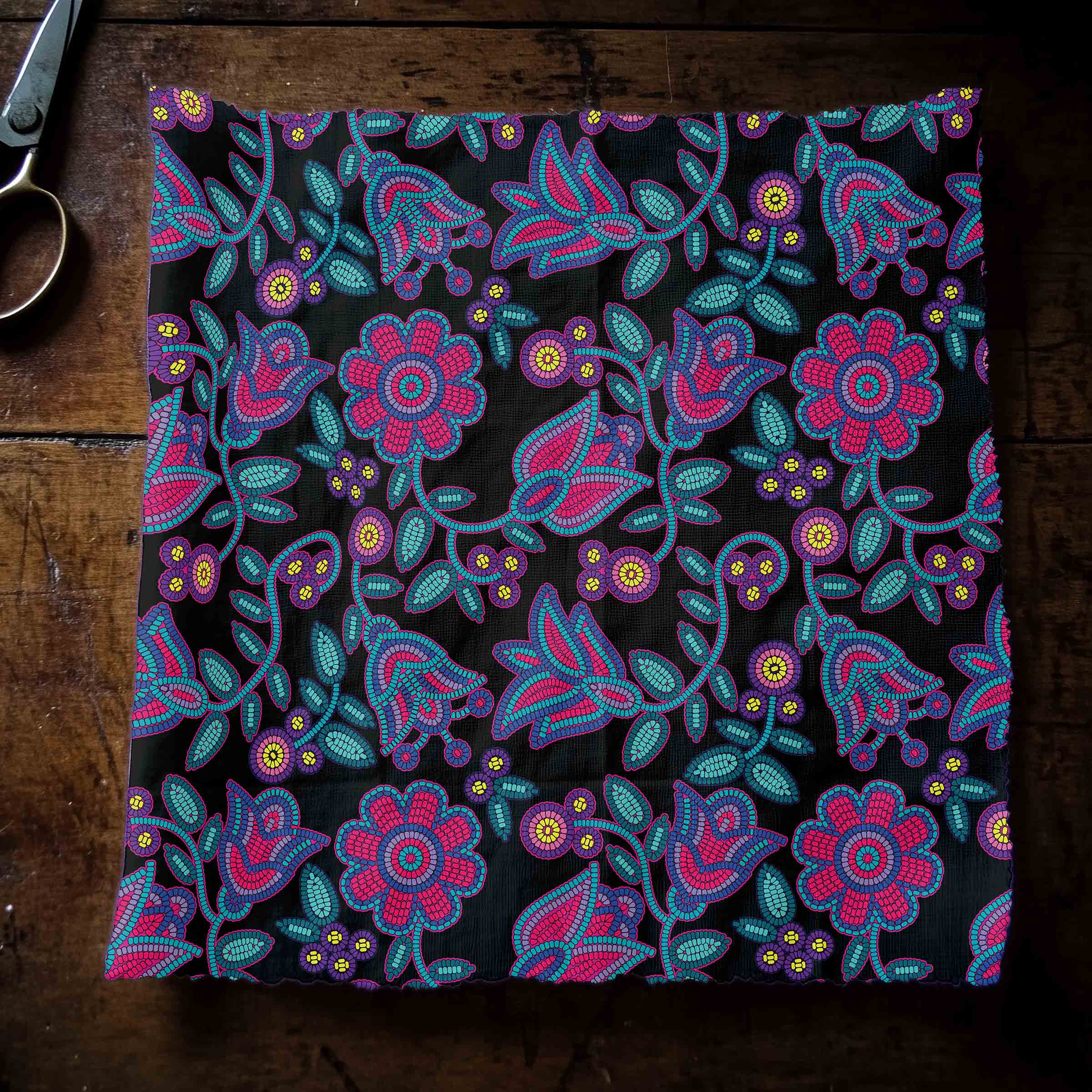 Beaded Nouveau Coal 42 Inch Cotton Poplin Pre Order