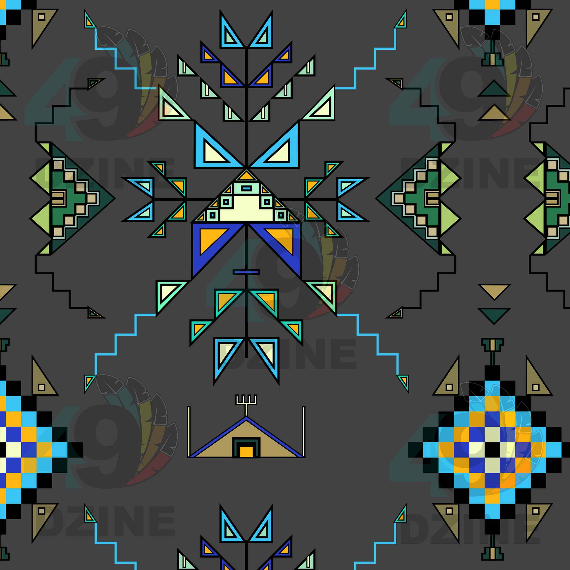 Bear Shield Gray 42 Inch Cotton Poplin Pre Order