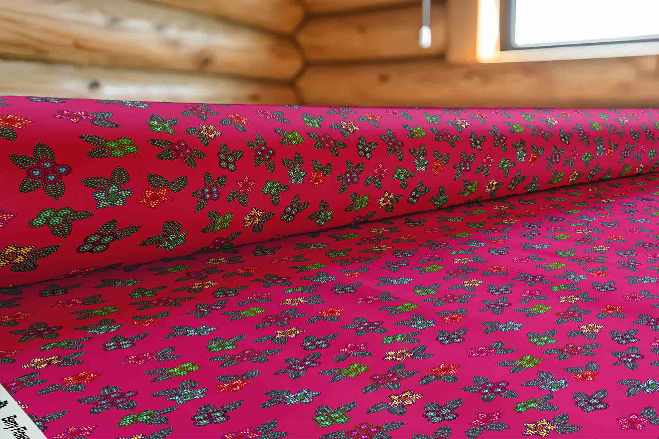 Berry Flowers 42 Inch Cotton Poplin Pre Order