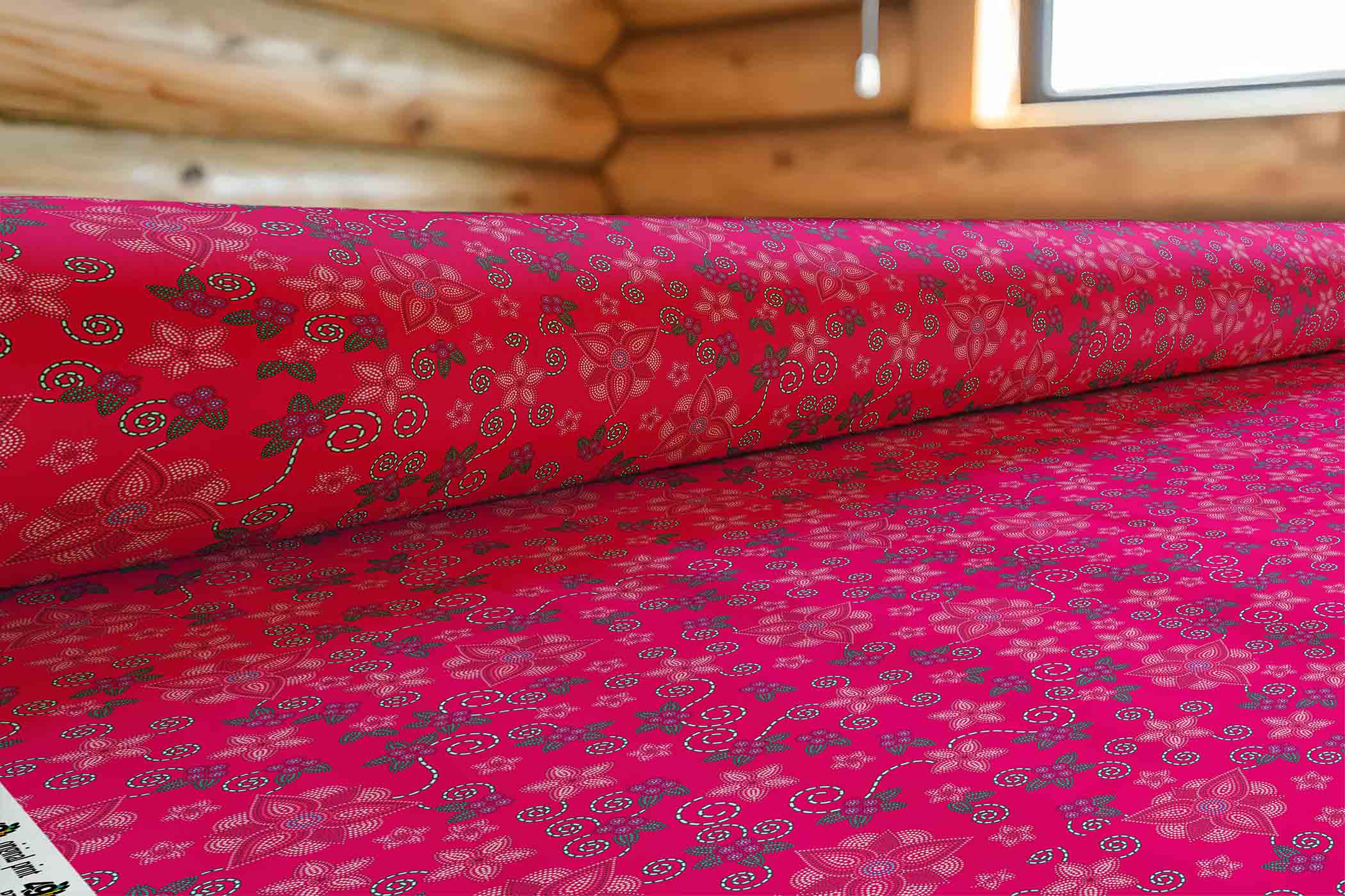 Berry Picking Pink 42 Inch Cotton Poplin Pre Order