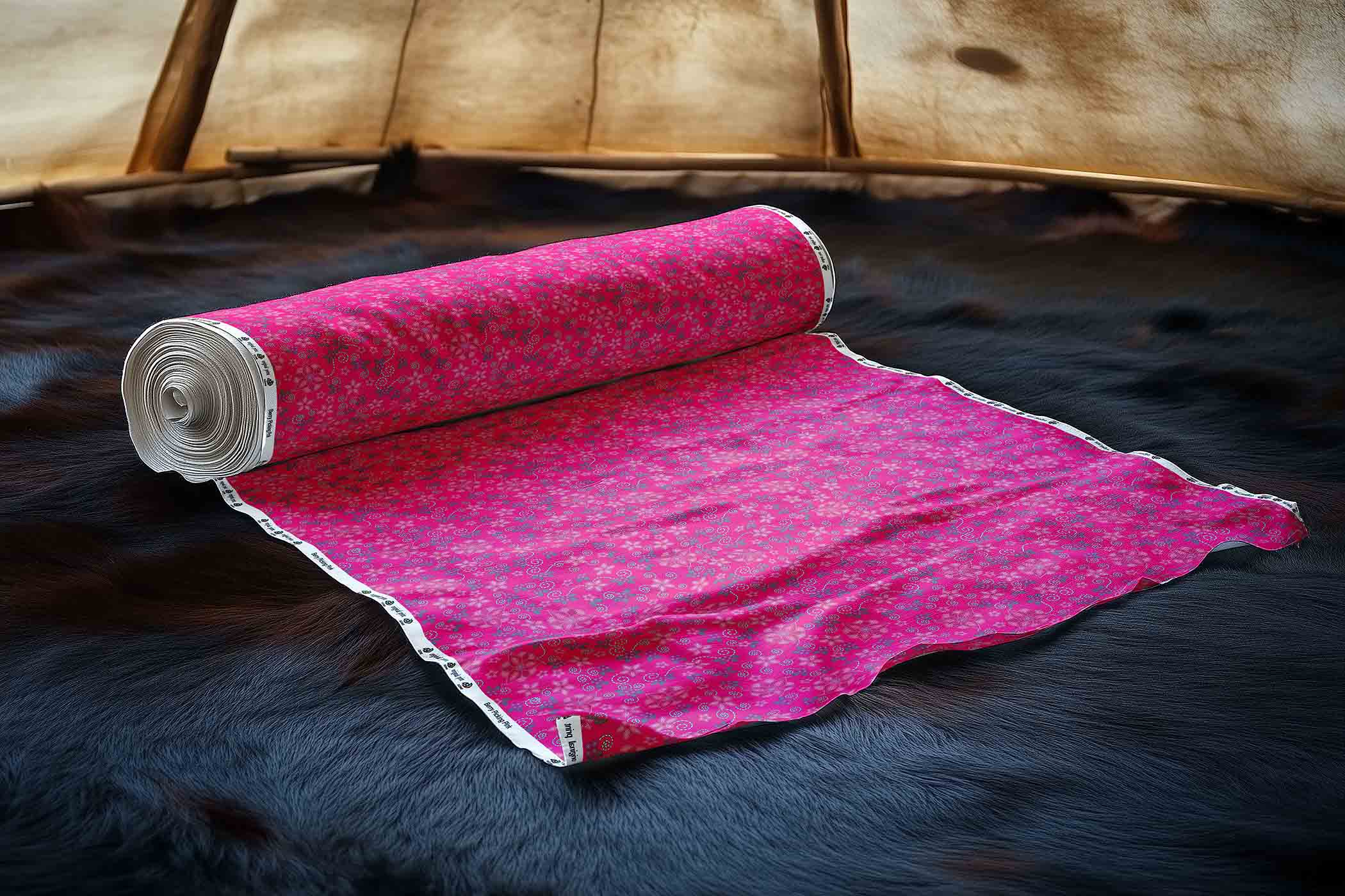 Berry Picking Pink 42 Inch Cotton Poplin Pre Order