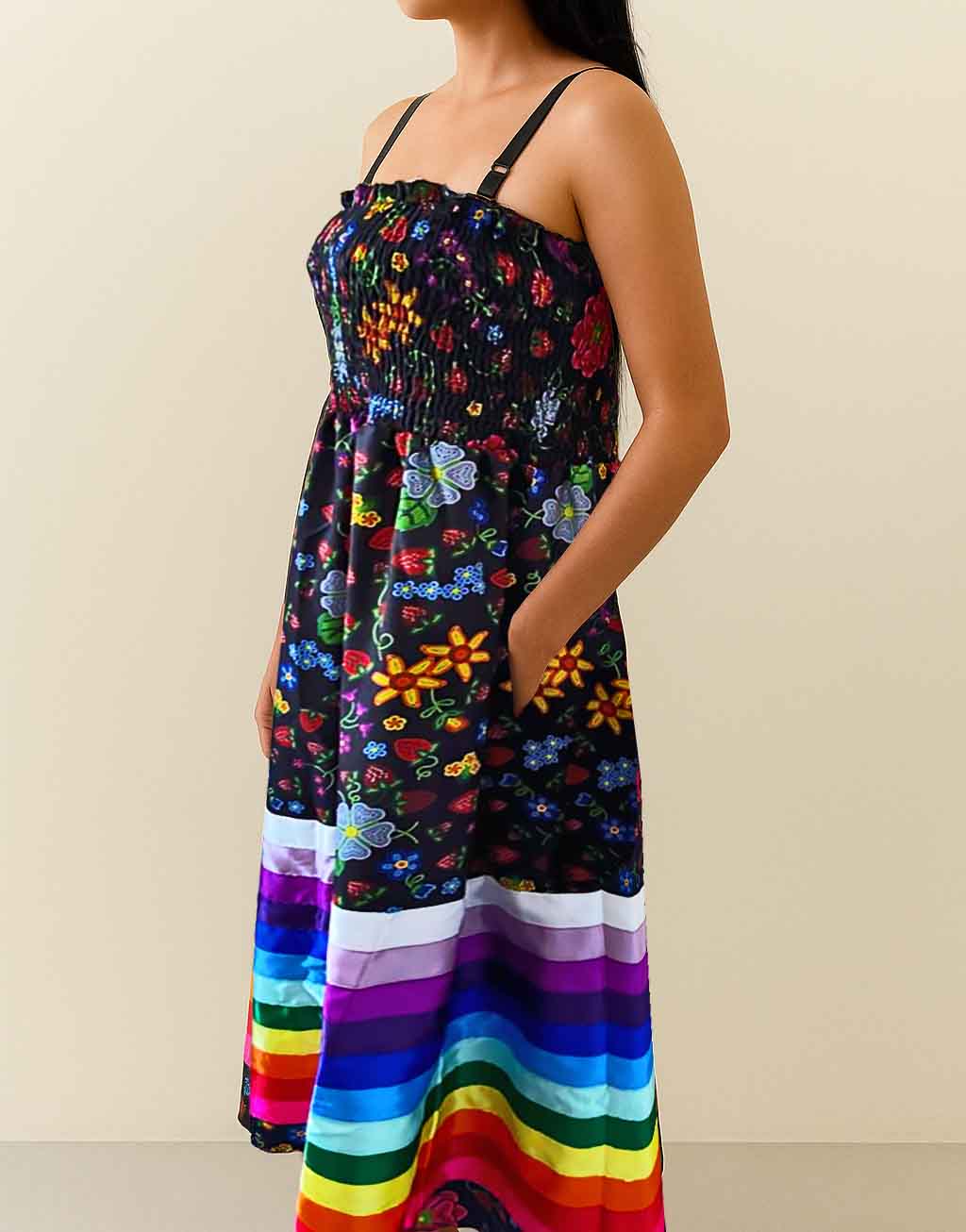 Strawberry Fields Forever Peasant Maxi Dress PREORDER