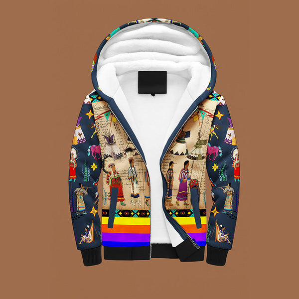 BlackFoot Line Navy Charcoal Sherpa Hoodie